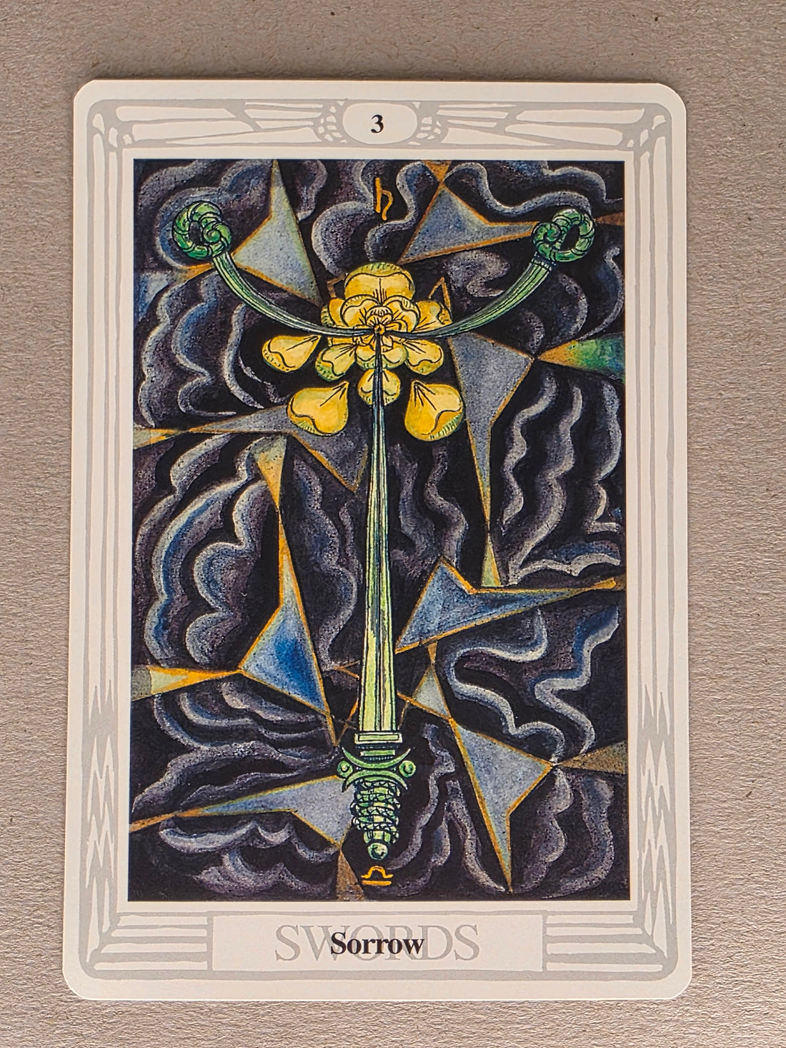 Thoth Tarot Three of Swords Single Card Replacement