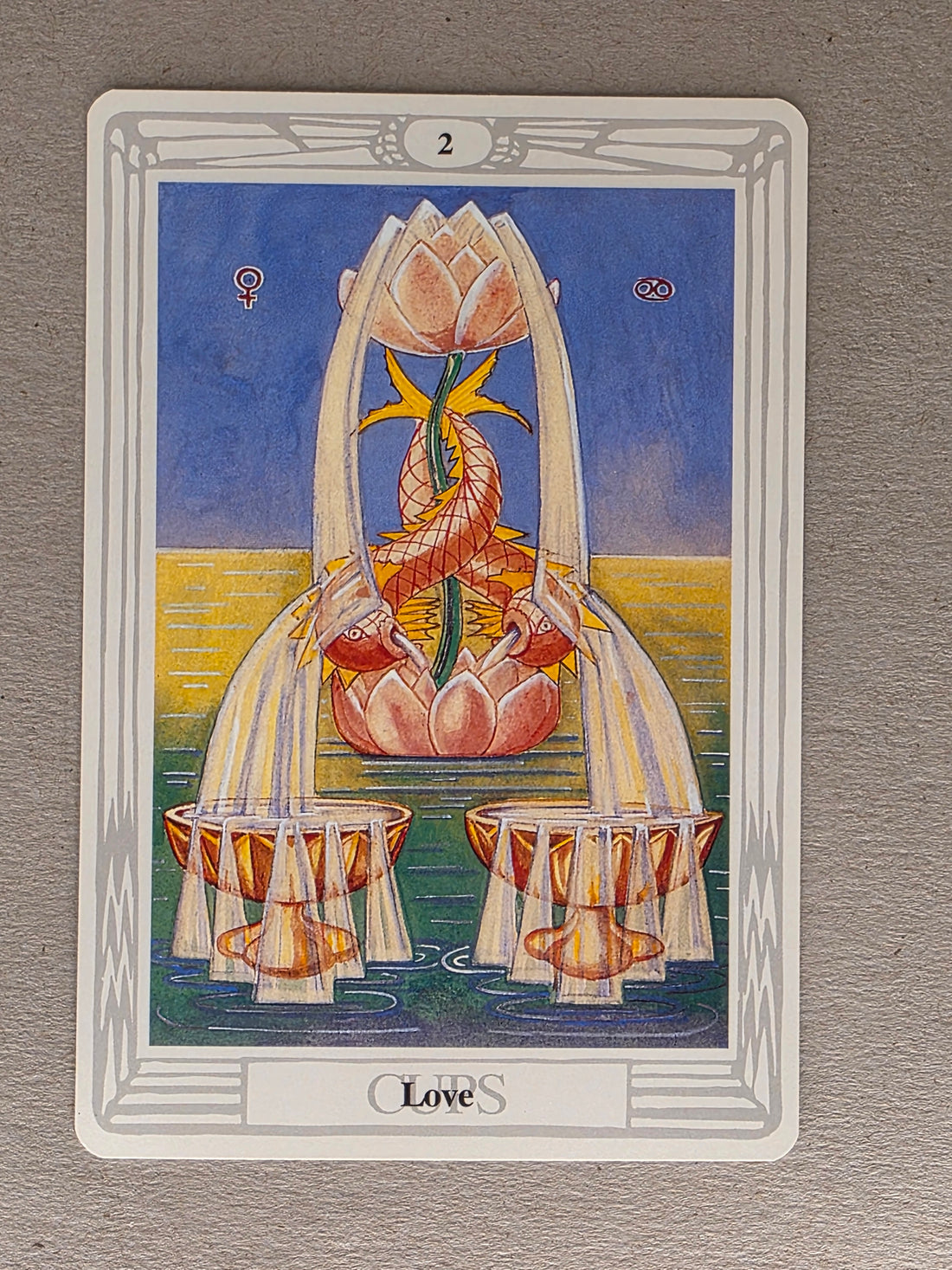 Thoth Tarot Two of Cups Single Card Replacement