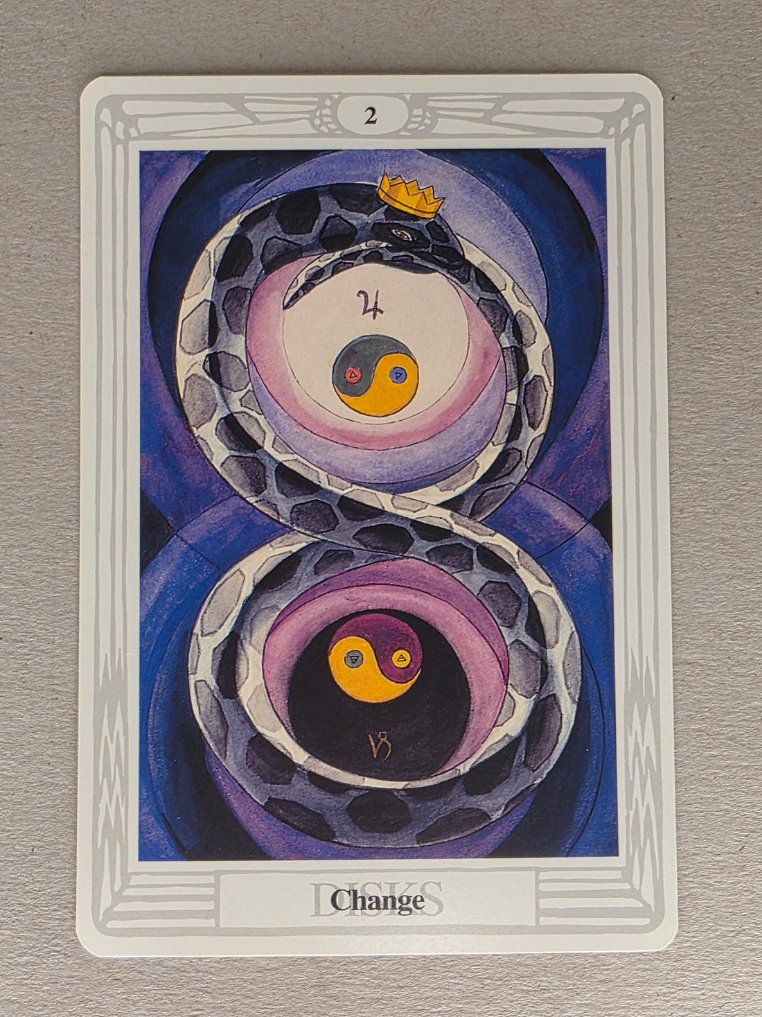 Thoth Tarot Two of Disks Single Card Replacement