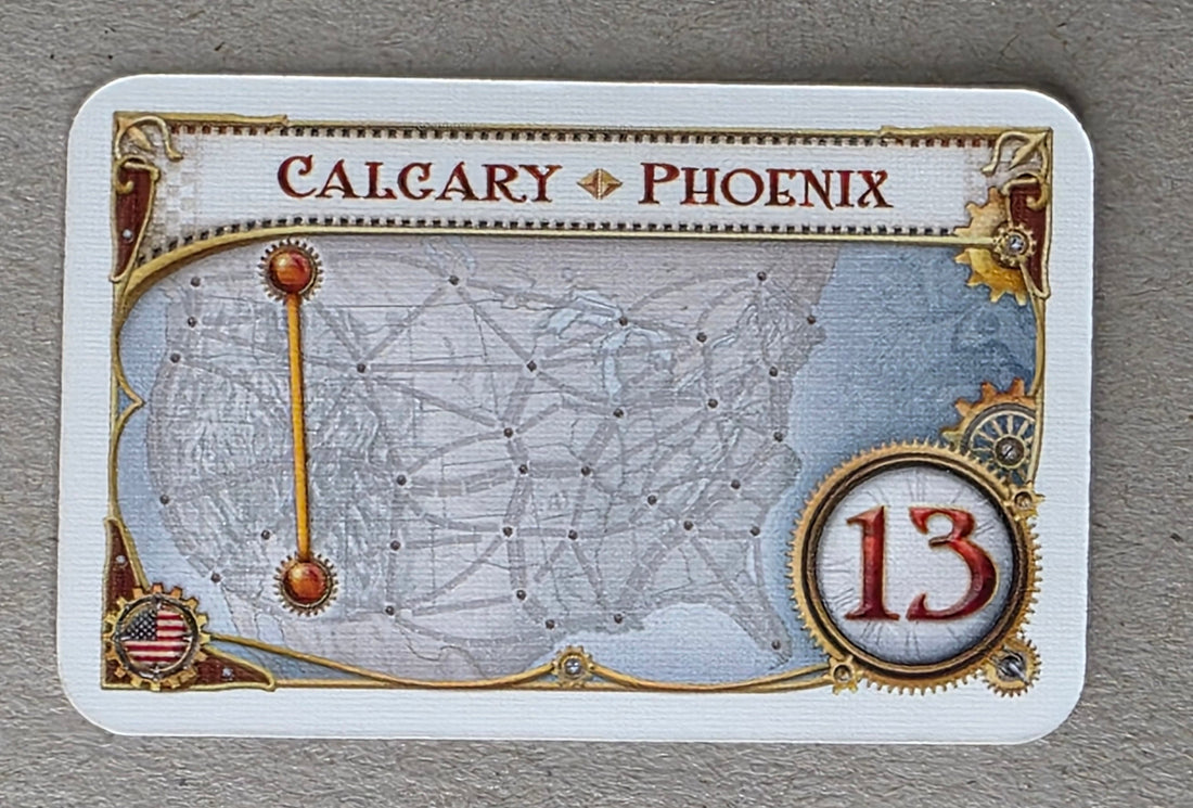 Ticket to Ride Destination Ticket Calgary Phoenix Replacement Card