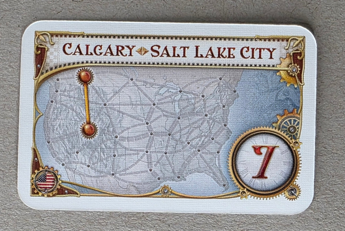 Ticket to Ride Destination Ticket Calgary Salt Lake City Replacement Card