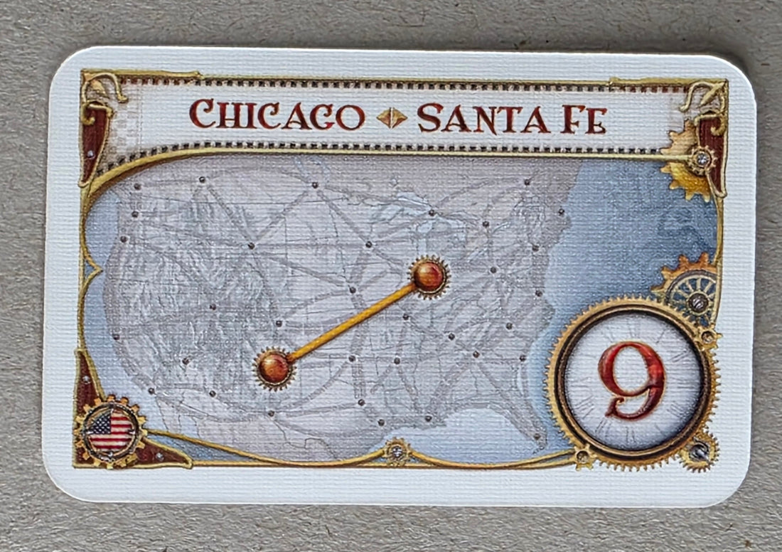 Ticket to Ride Destination Ticket Chicago Santa Fe Replacement Card