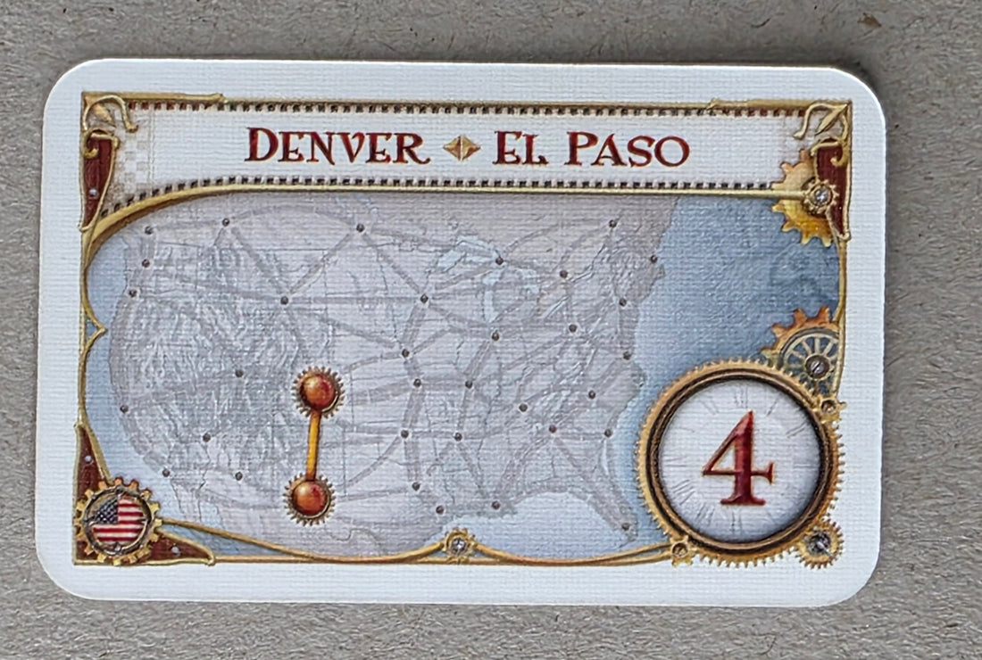 Ticket to Ride Destination Ticket Denver El Paso Replacement Card