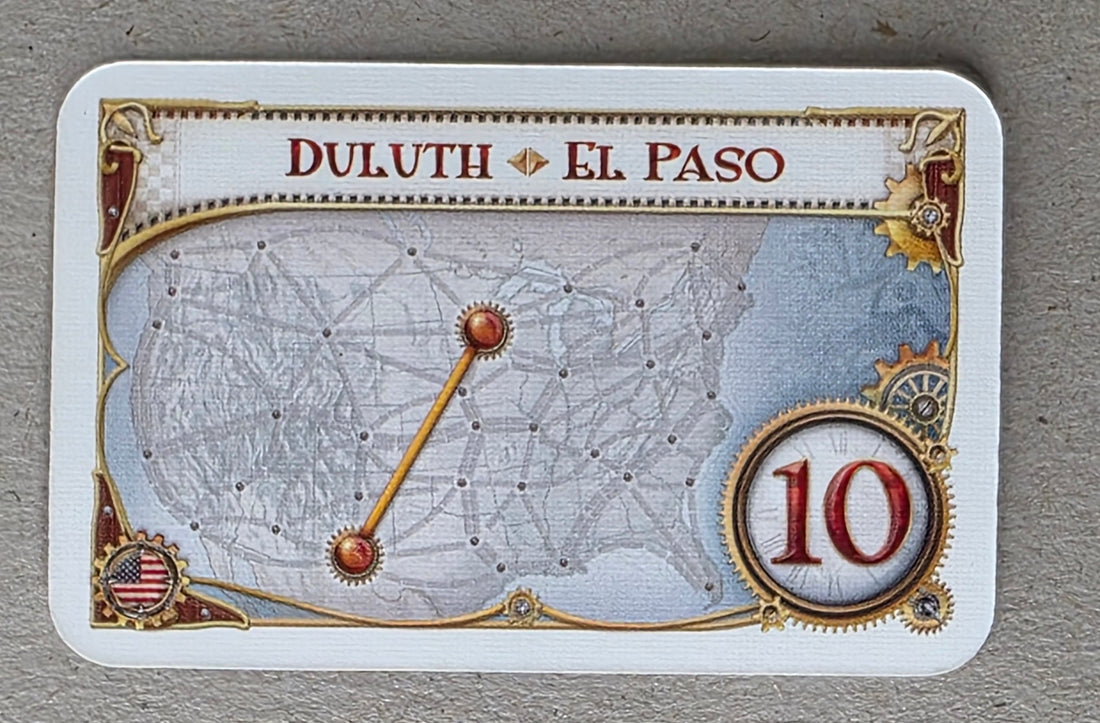 Ticket to Ride Destination Ticket Duluth El Paso Replacement Card