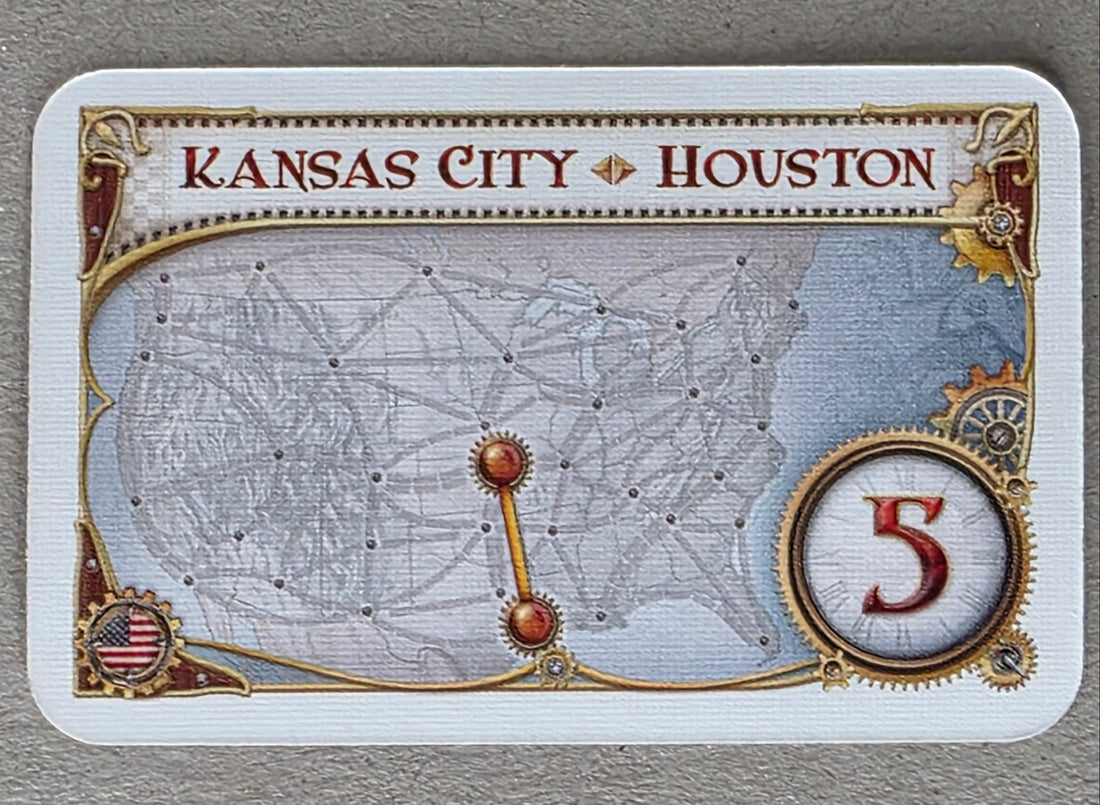 Ticket to Ride Destination Ticket Kansas City Houston Replacement Card