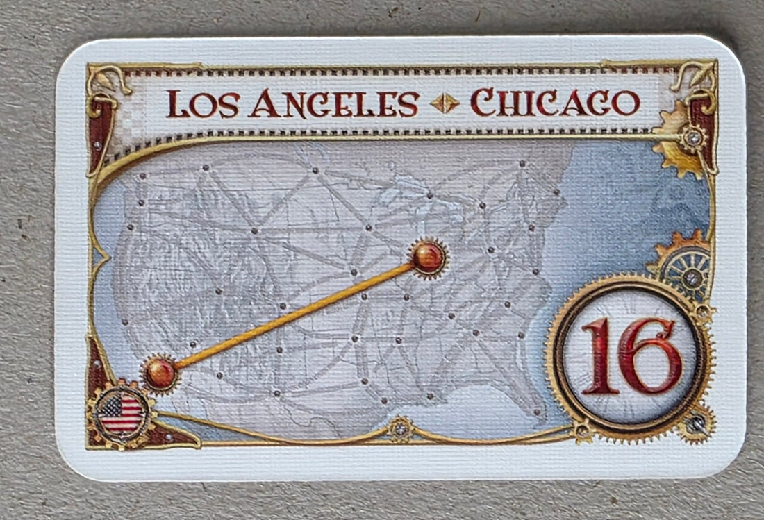 Ticket to Ride Destination Ticket Los Angeles Chicago Replacement Card
