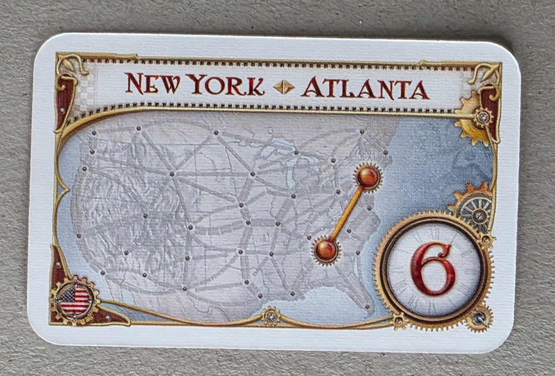 Ticket to Ride Destination Ticket New York Atlanta Replacement Card