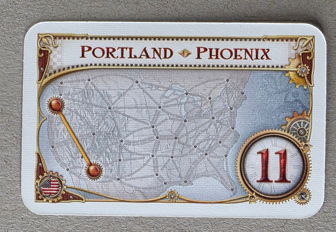 Ticket to Ride Destination Ticket Portland Phoenix Replacement Card