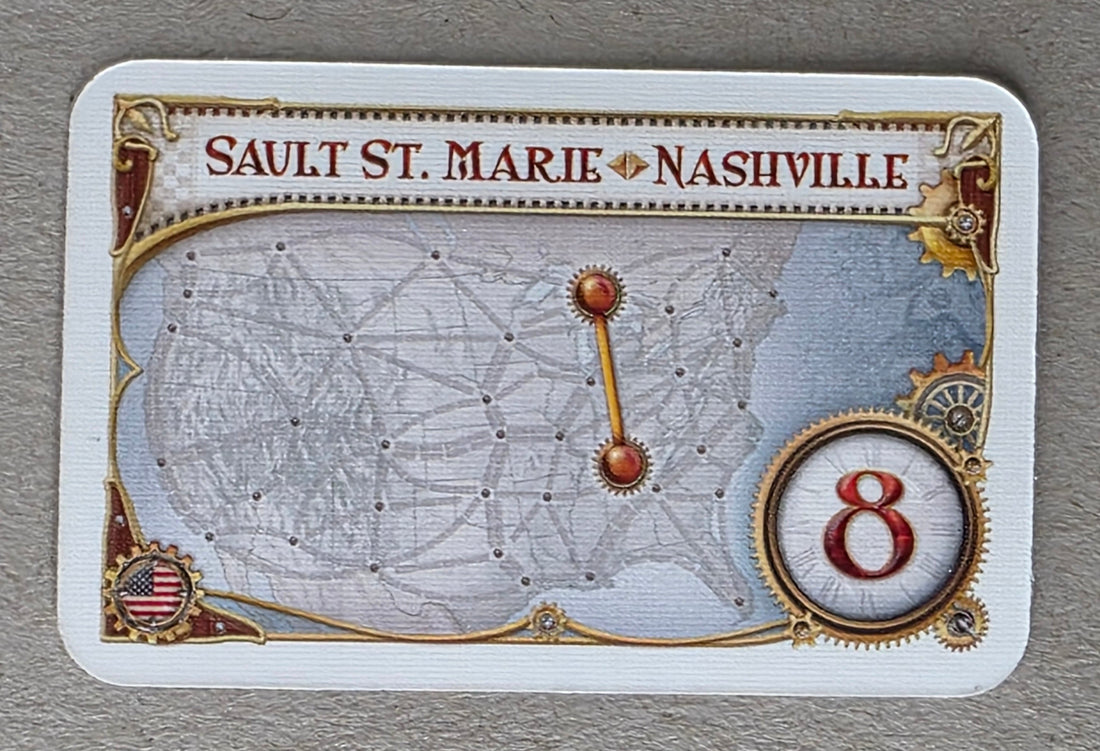 Ticket to Ride Destination Ticket Sault St Marie Nashville Replacement Card