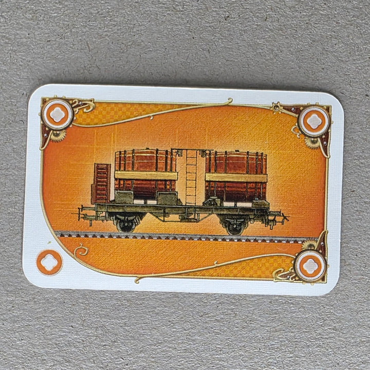 Ticket to Ride Replacement Orange Train Car Card