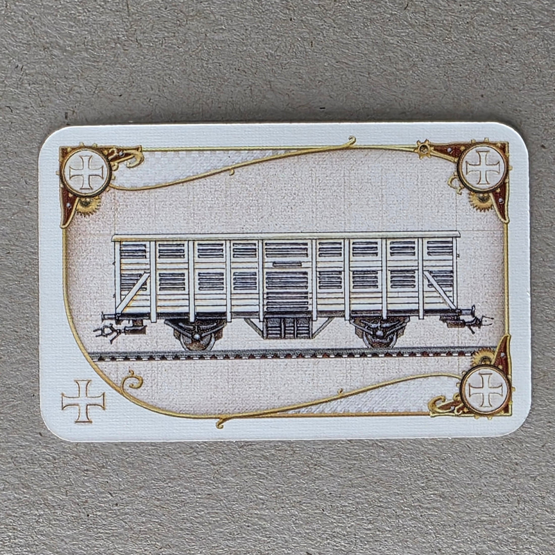 Ticket to Ride Replacement White Train Car Card