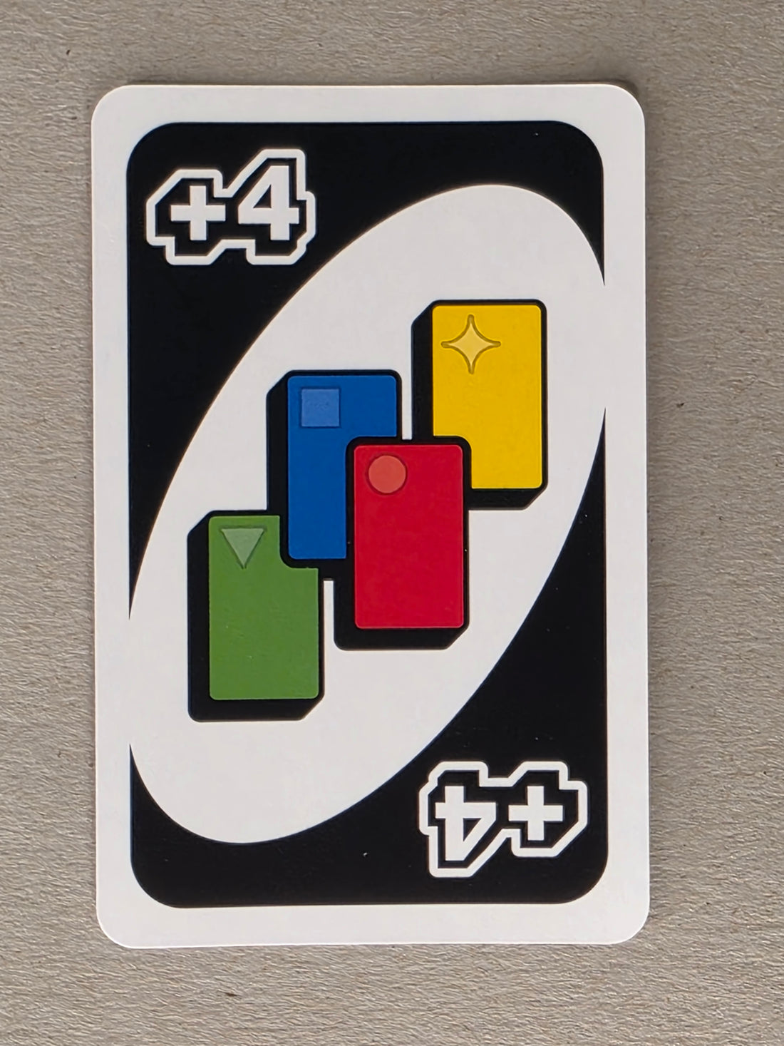 Uno Draw 4 Card Single Replacement