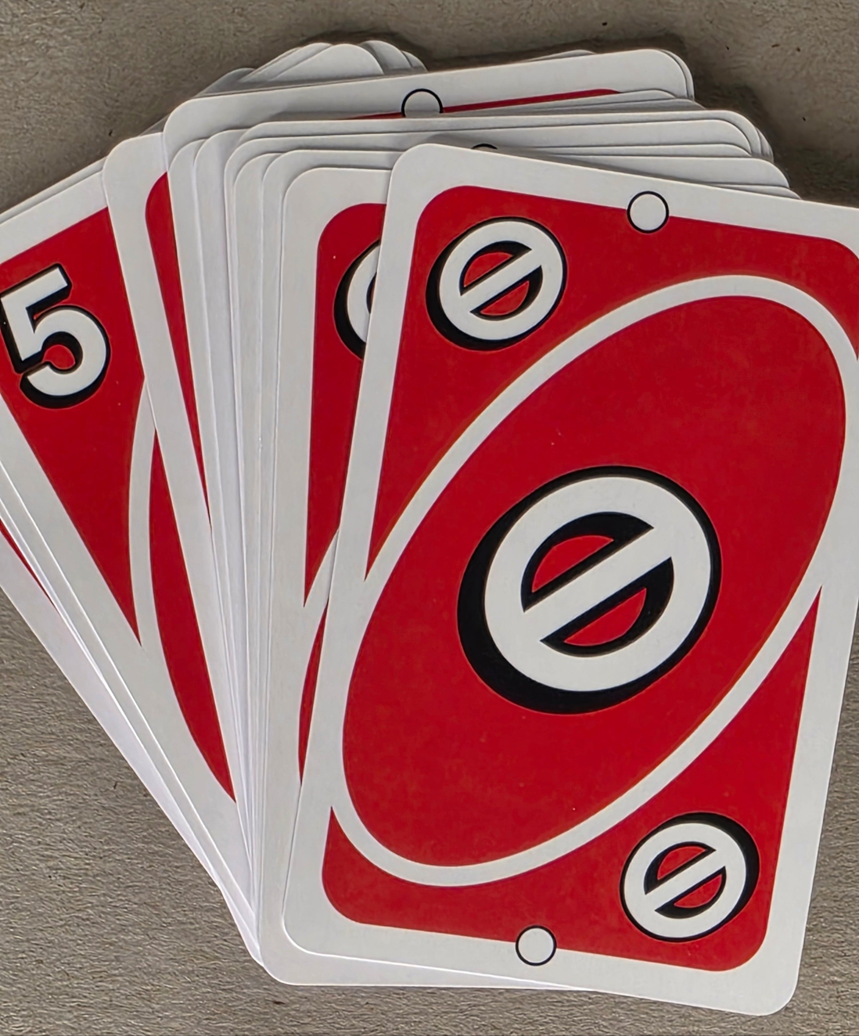 Uno Replacement Red Cards