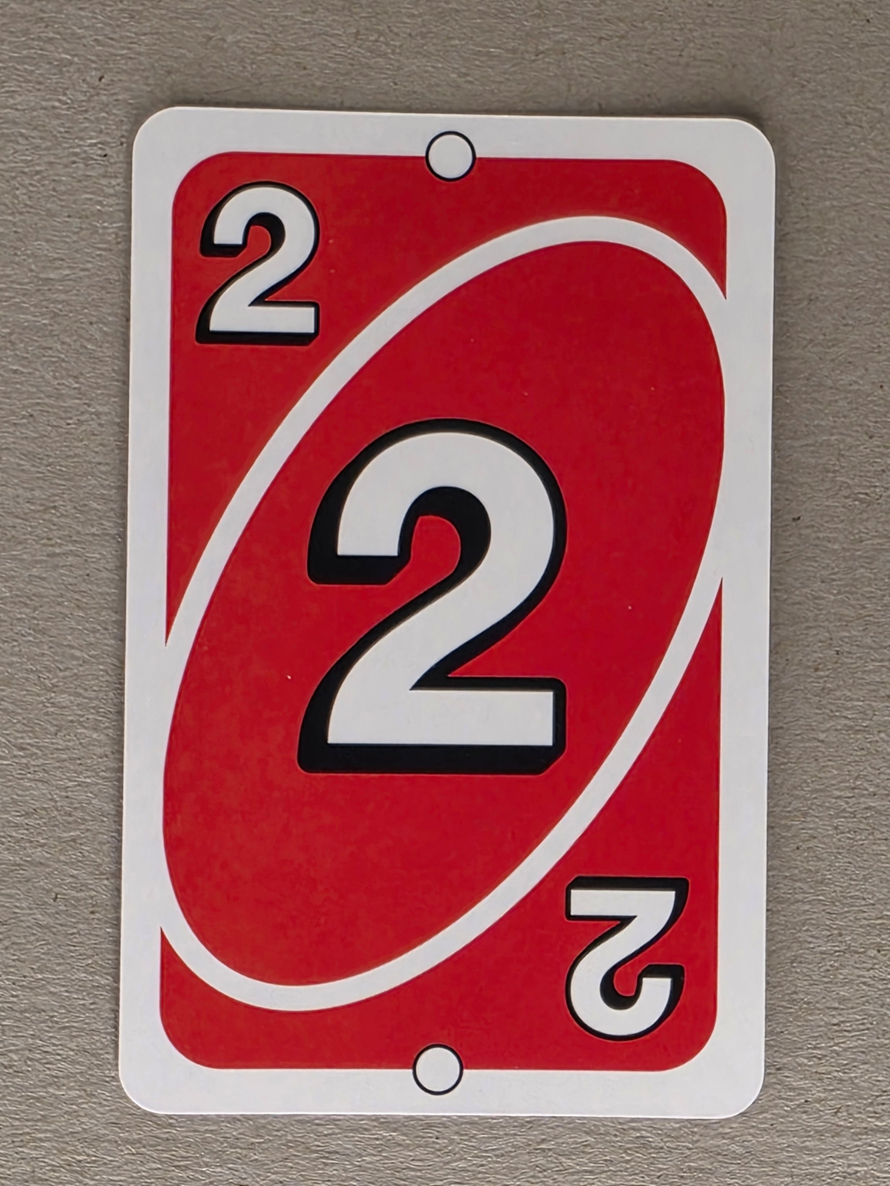 Uno Replacement Single Card - Red 2