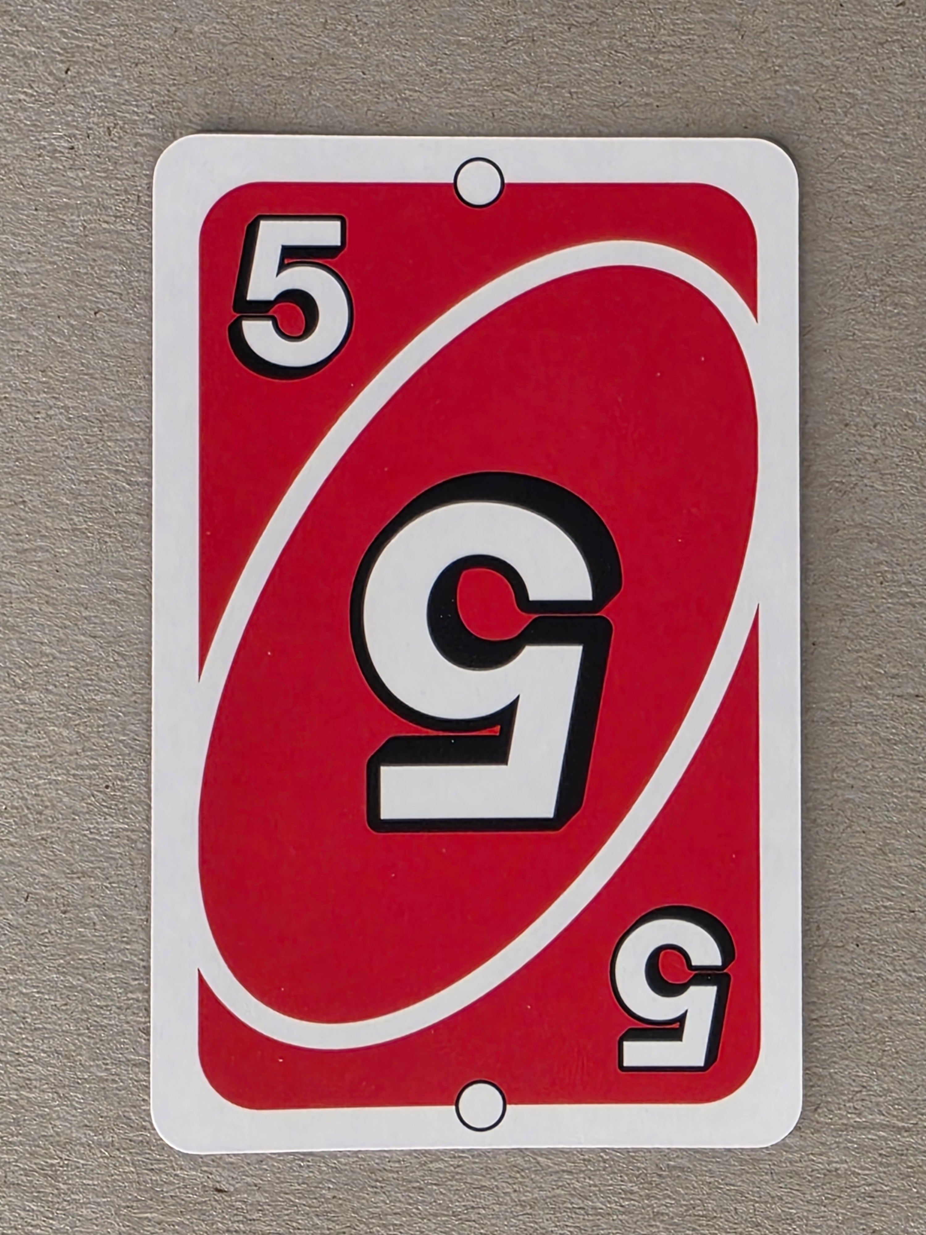 Uno Replacement Single Card - Red 5