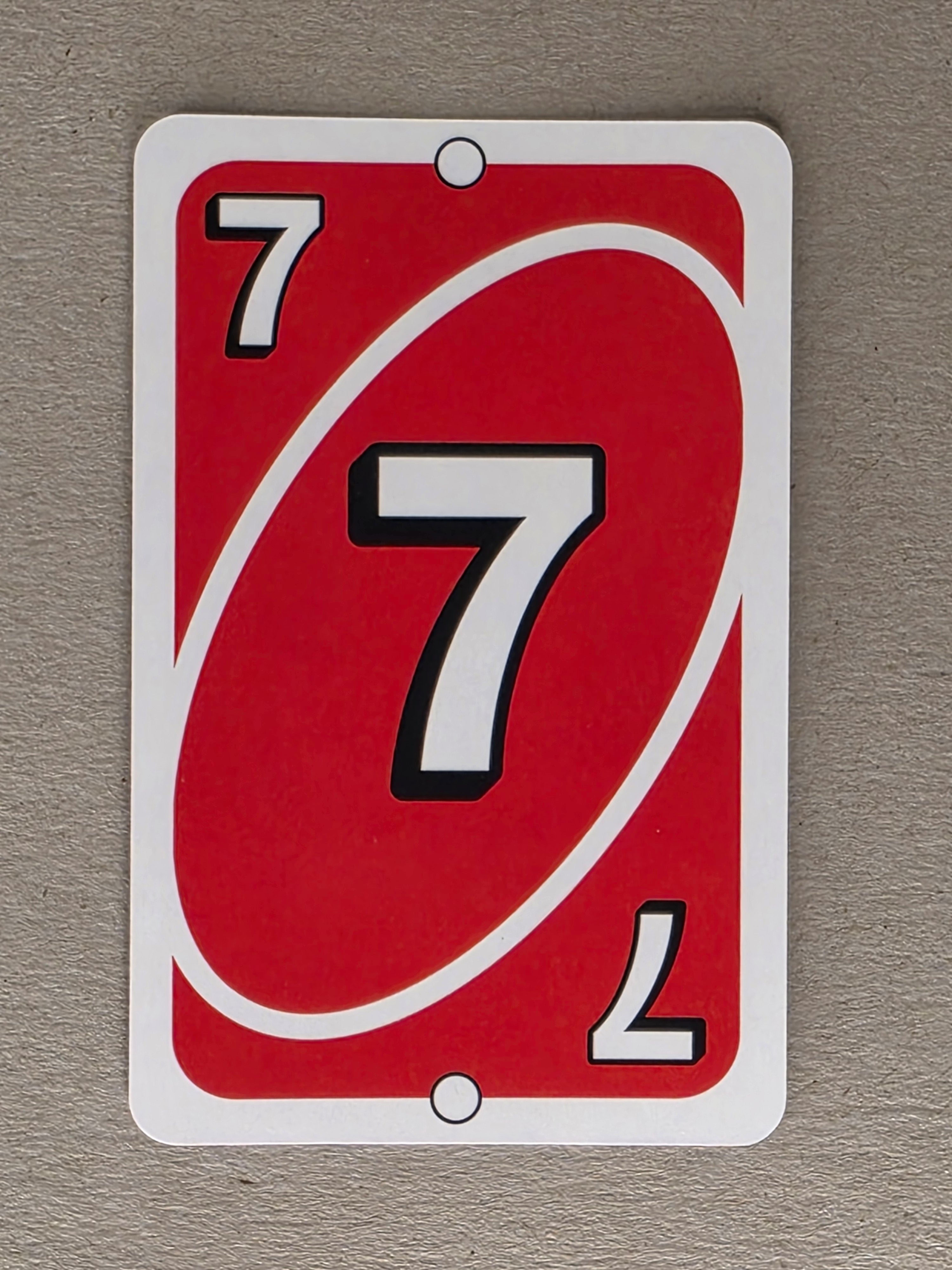 Uno Replacement Single Card - Red 7