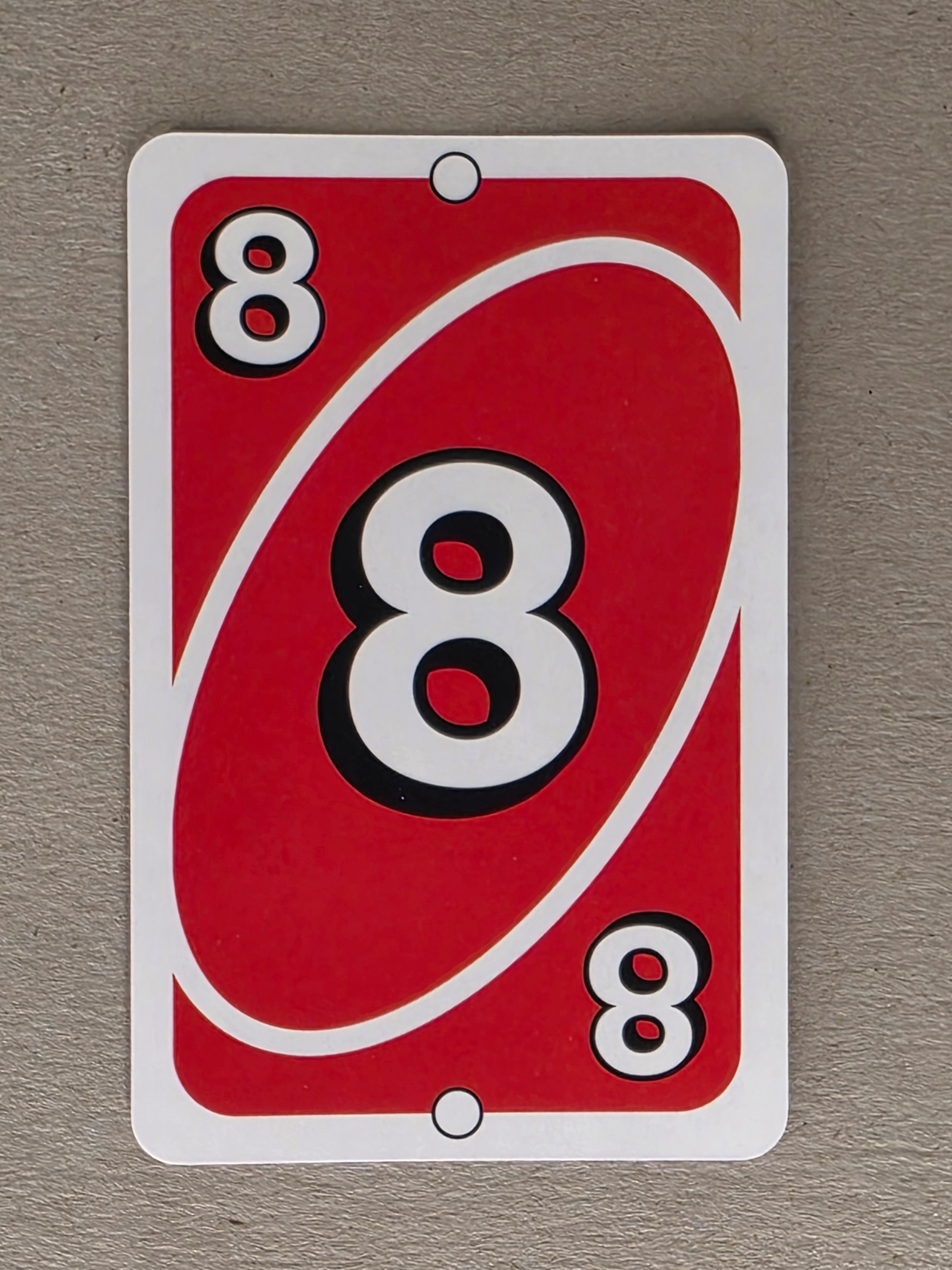Uno Replacement Single Card - Red 8