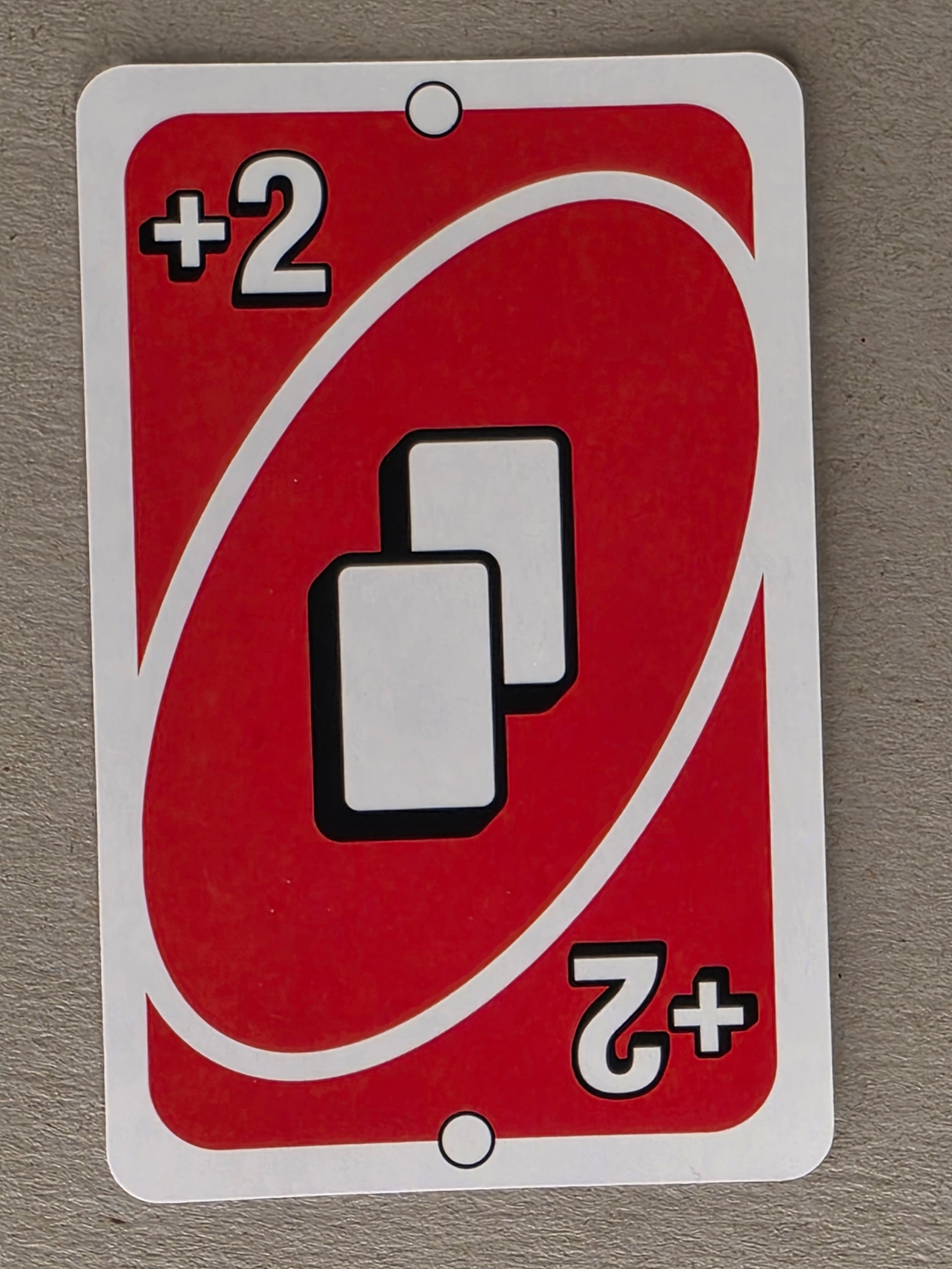 Uno Replacement Single Card - Red Draw 2