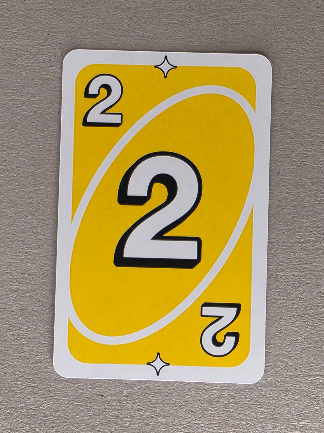 Uno Replacement Single Card - Yellow 2