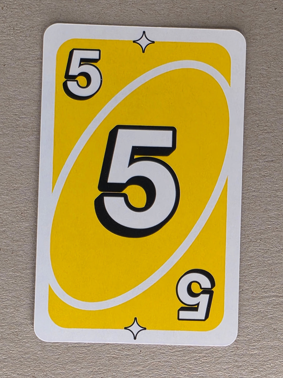 Uno Replacement Single Card - Yellow 5