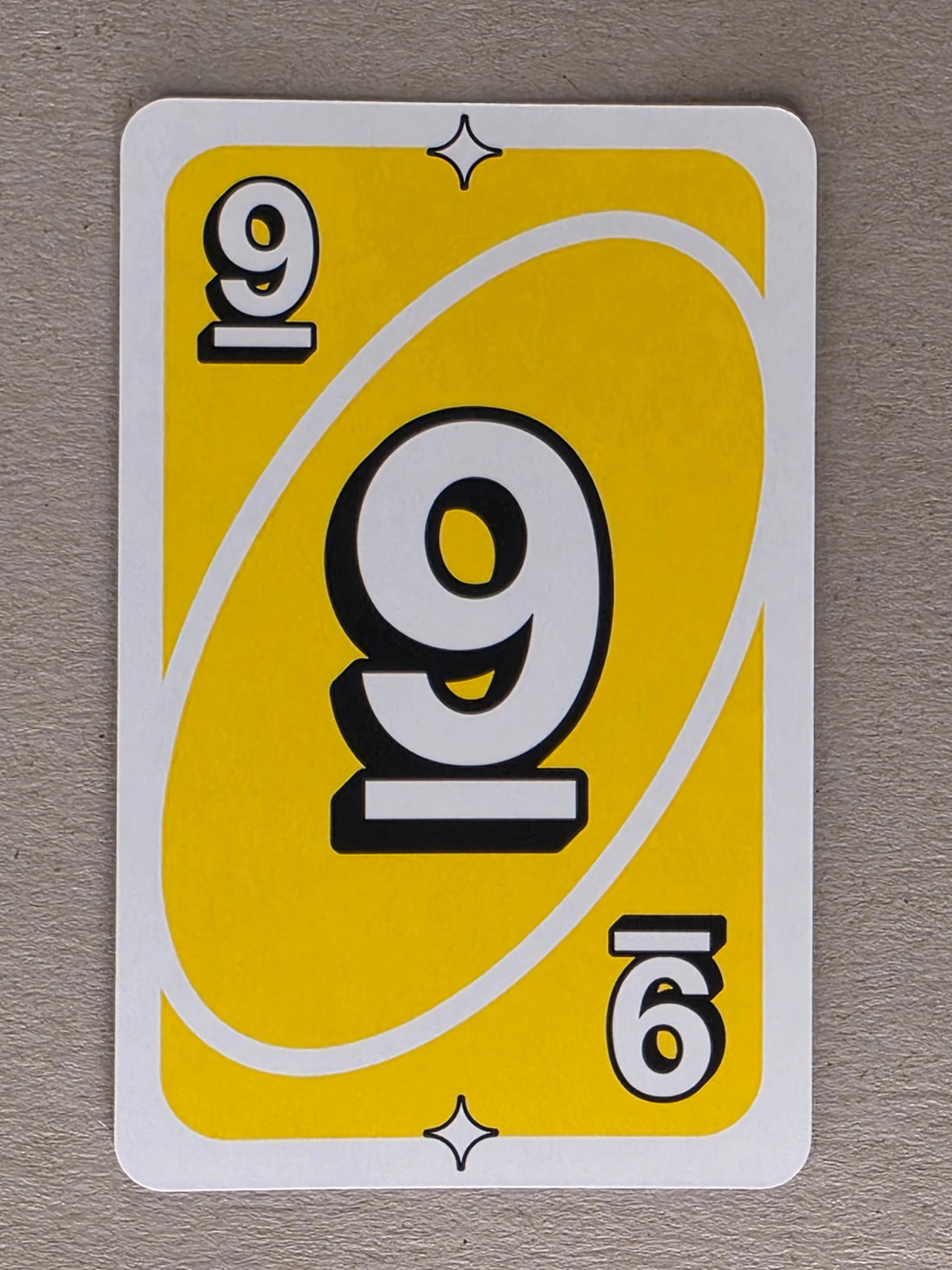 Uno Replacement Single Card - Yellow 9