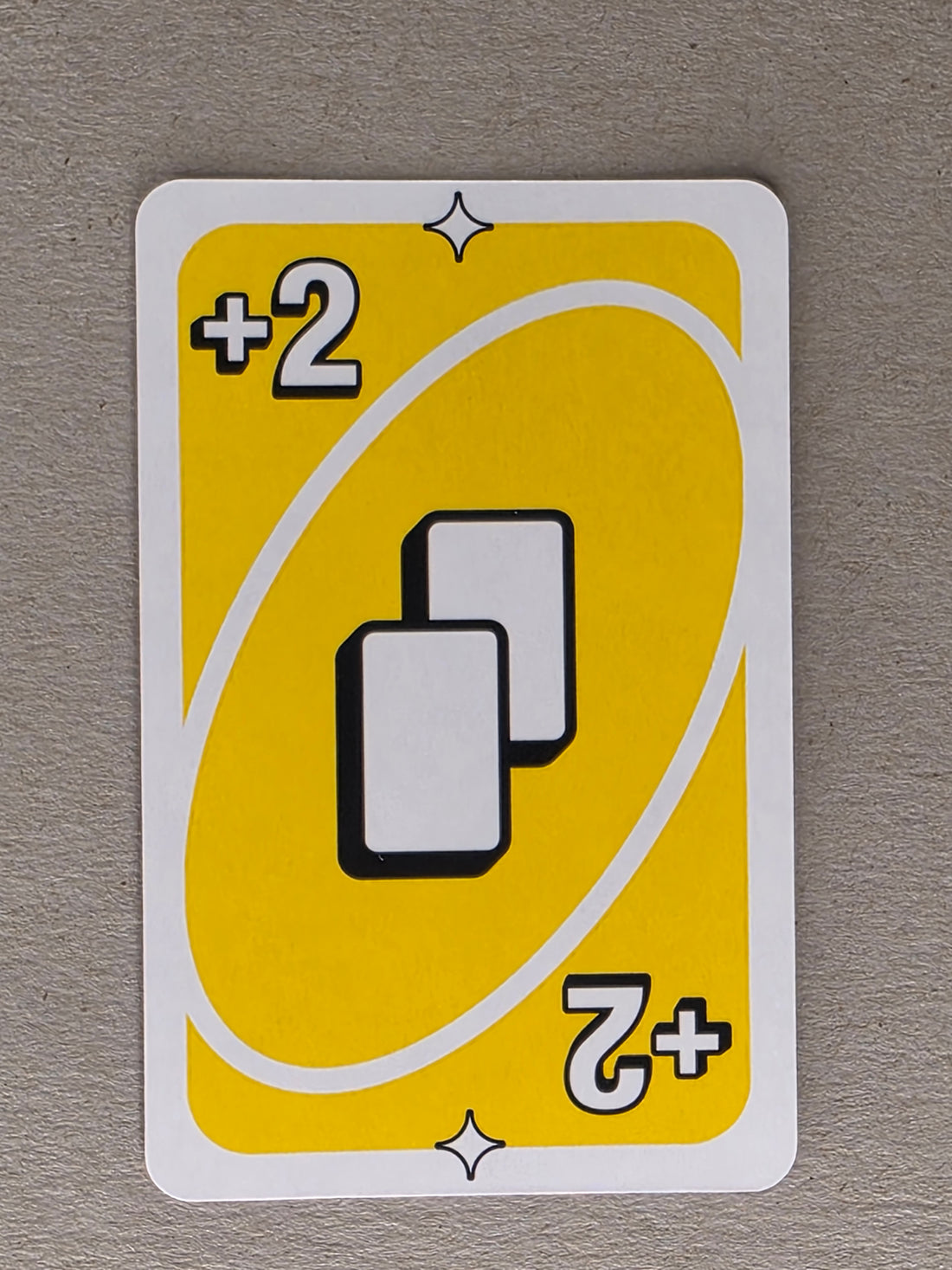 Uno Replacement Single Card - Yellow Draw 2