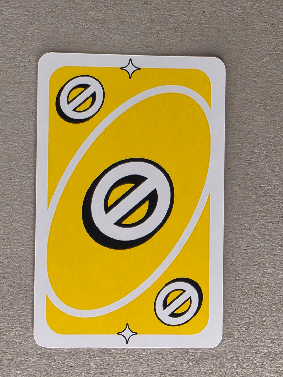 Uno Replacement Single Card - Yellow Skip