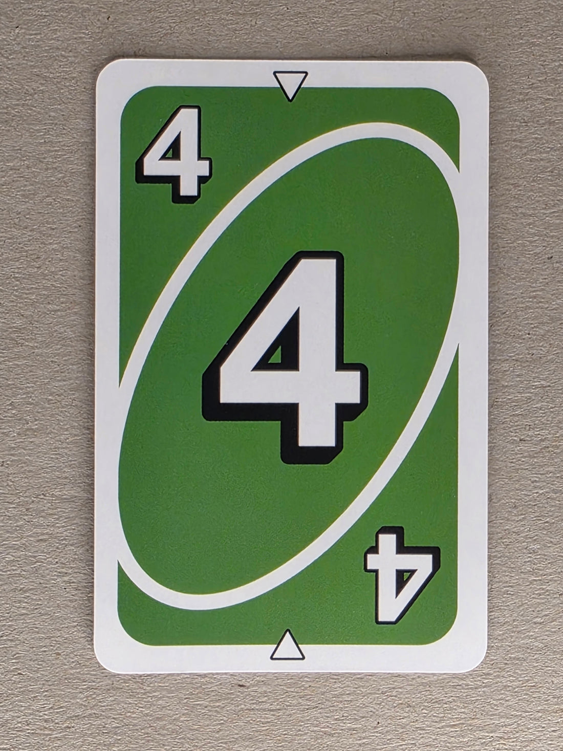 Uno Replacement Single Card Green 4