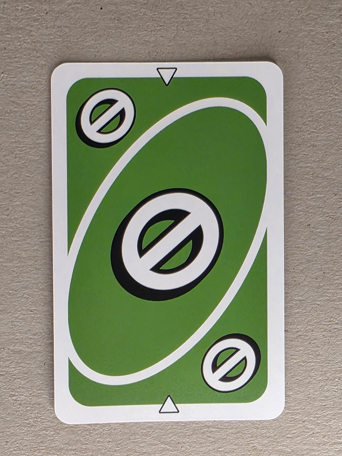 Uno Replacement Single Card Green Skip