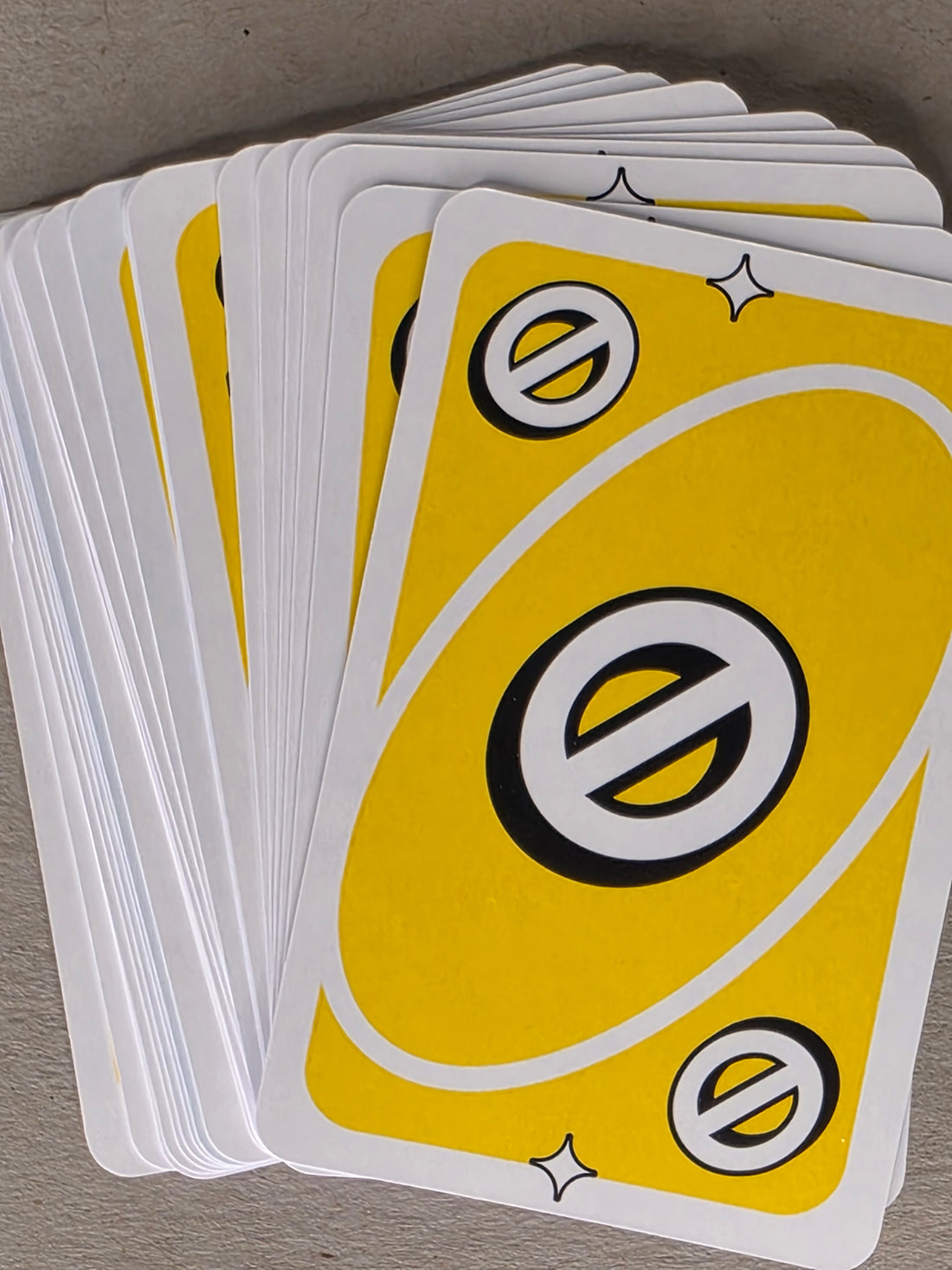 Uno Replacement Single Cards - Yellow
