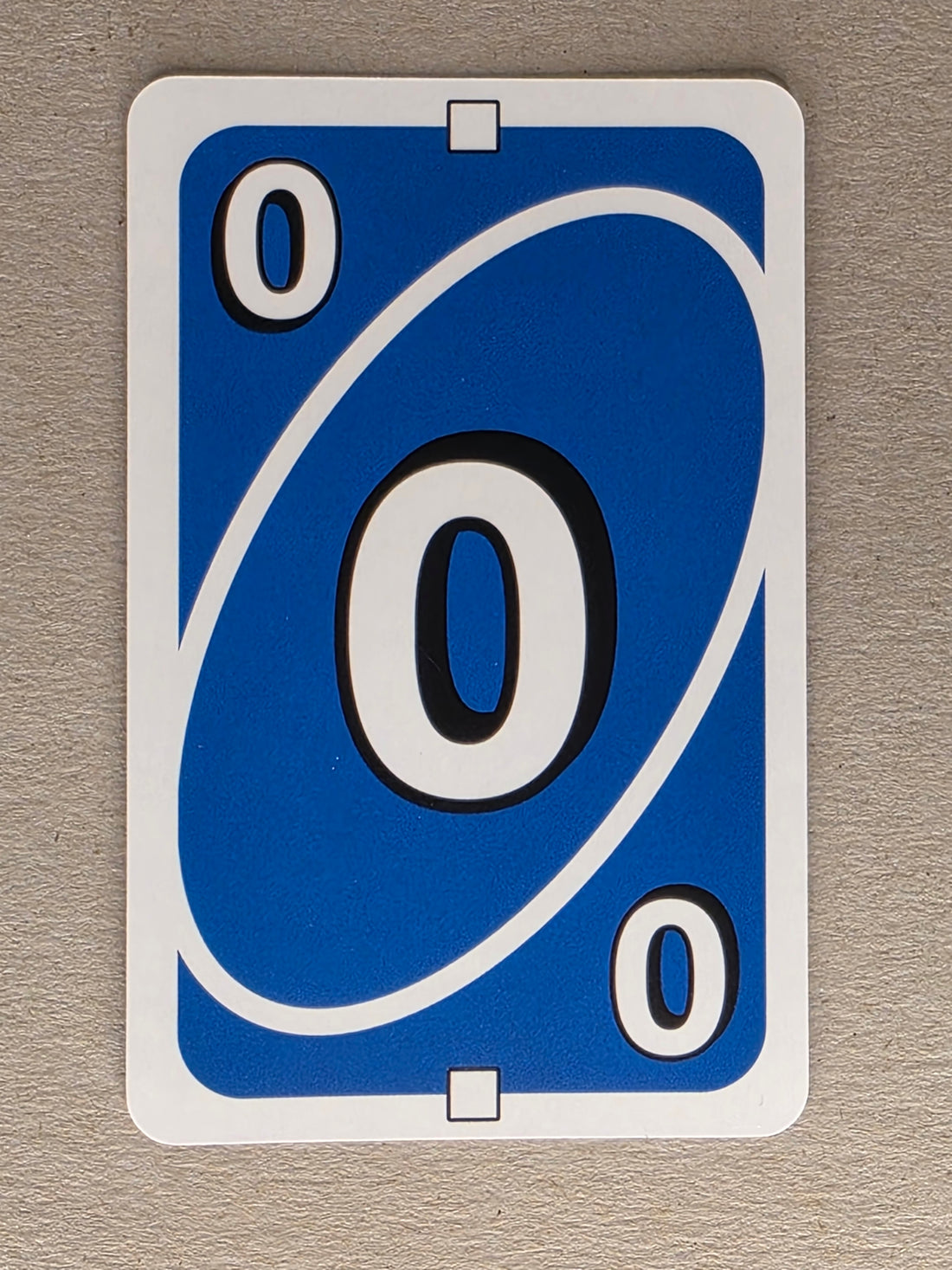 Uno Single Replacement Card – Blue 0