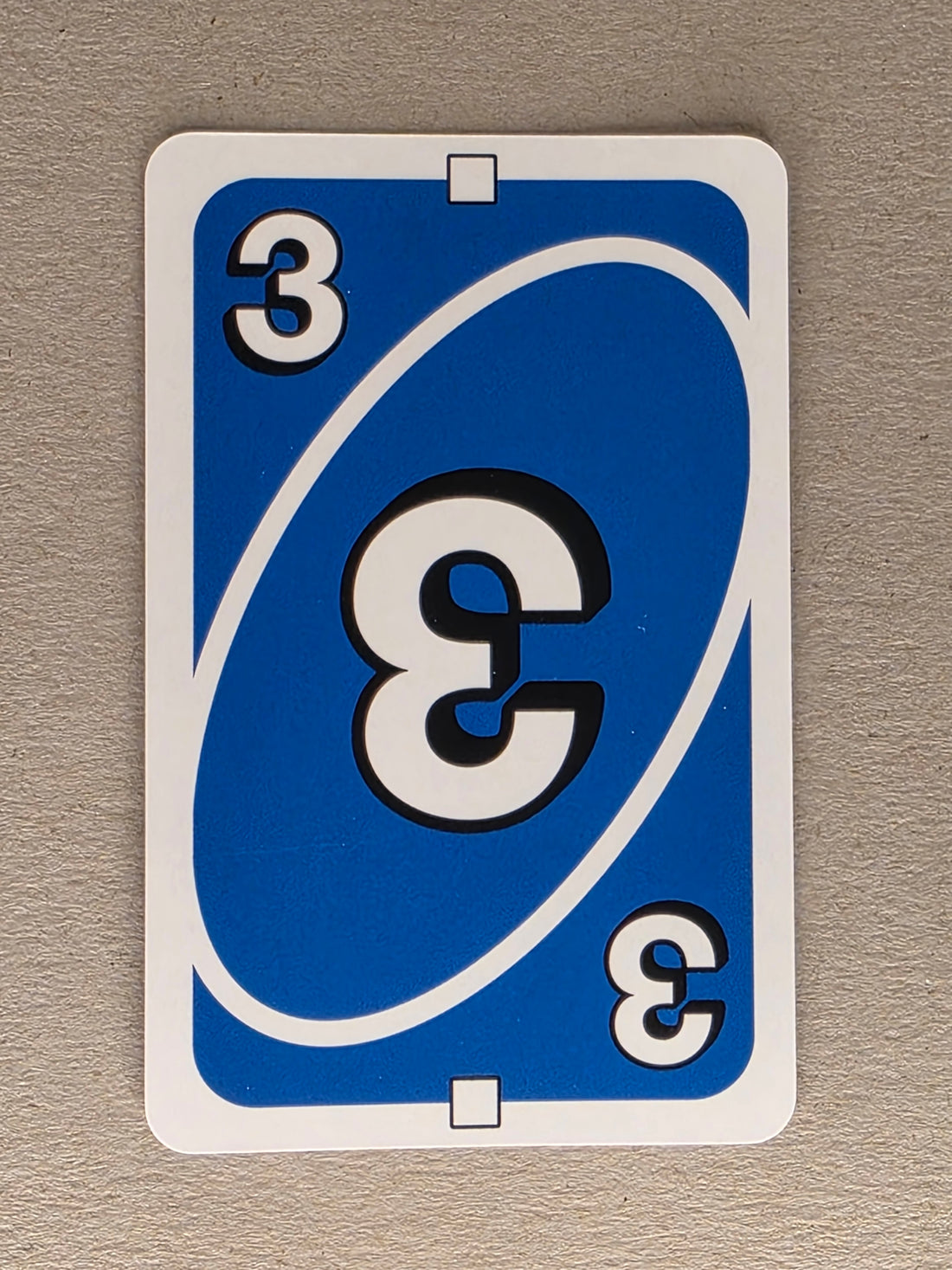 Uno Single Replacement Card – Blue 3