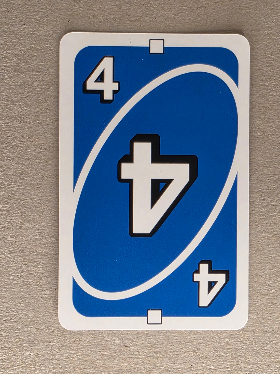 Uno Single Replacement Card – Blue 4