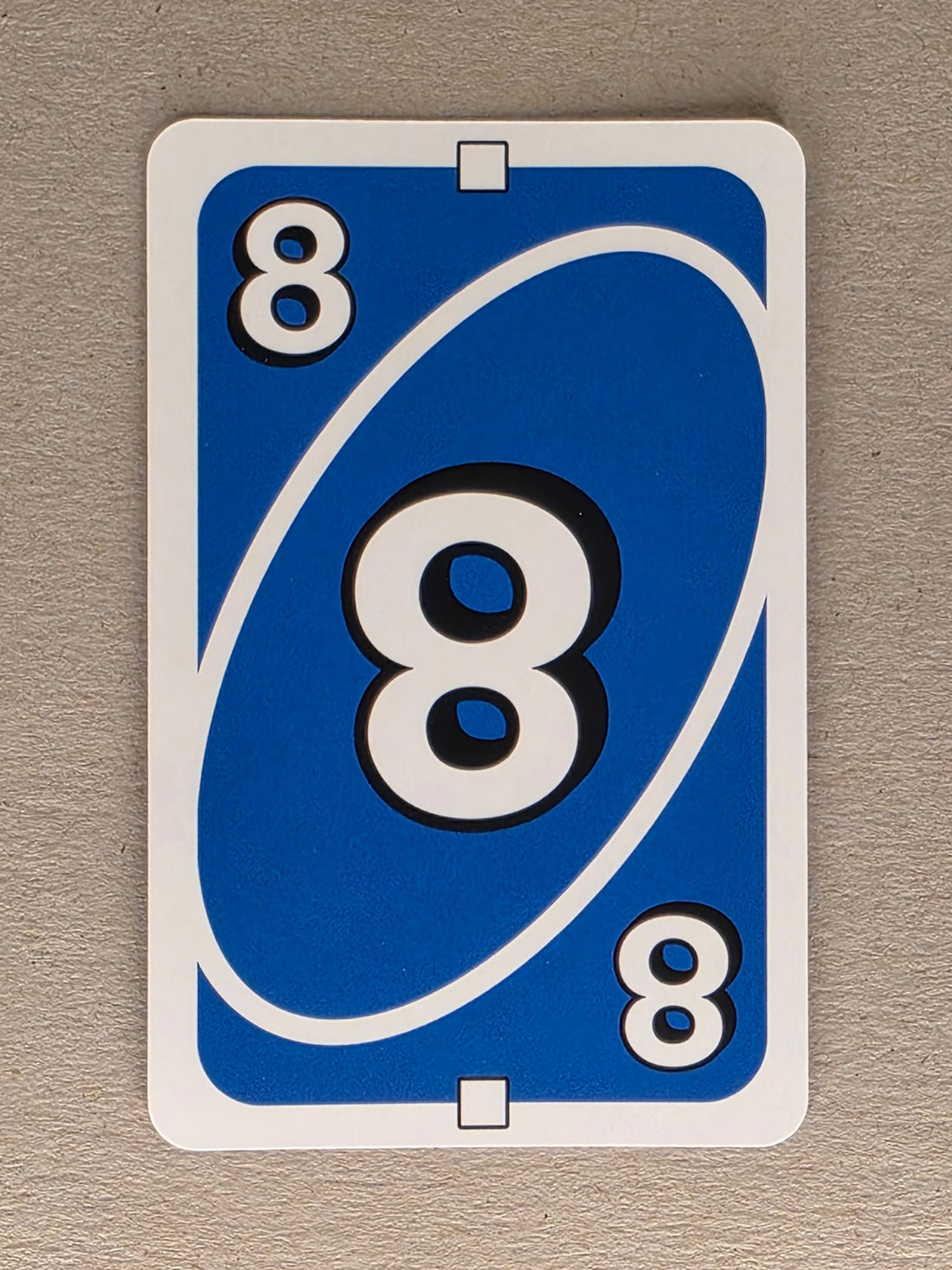 Uno Single Replacement Card – Blue 8