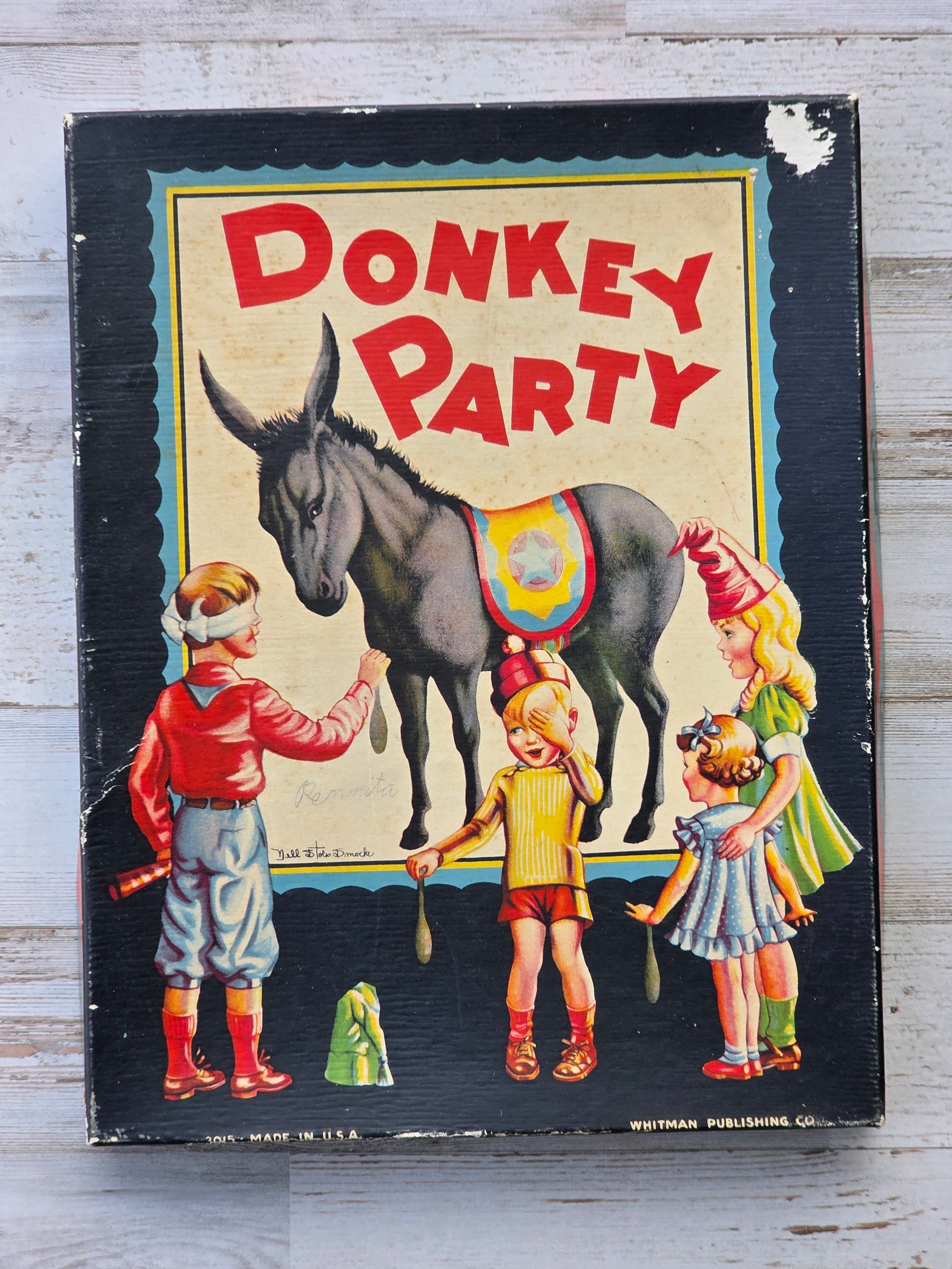 Vintage Donkey Party Game – Whitman Publishing Co.