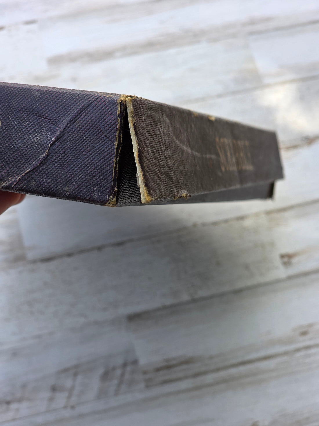 worn vintage scrabble box