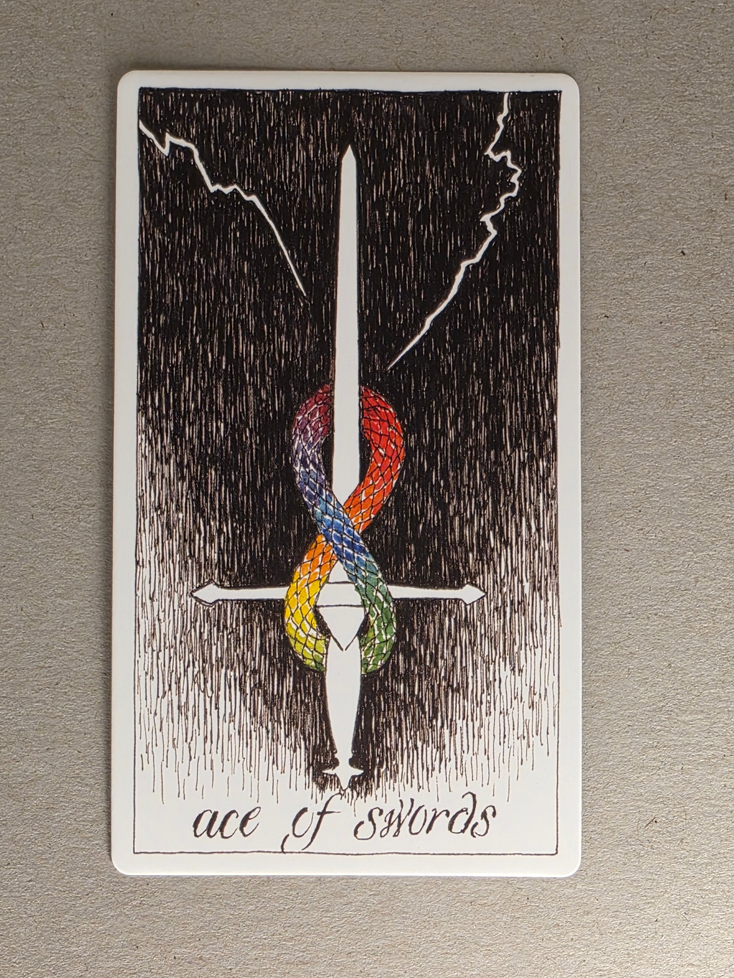 wild unknown ace of swords single card replacement