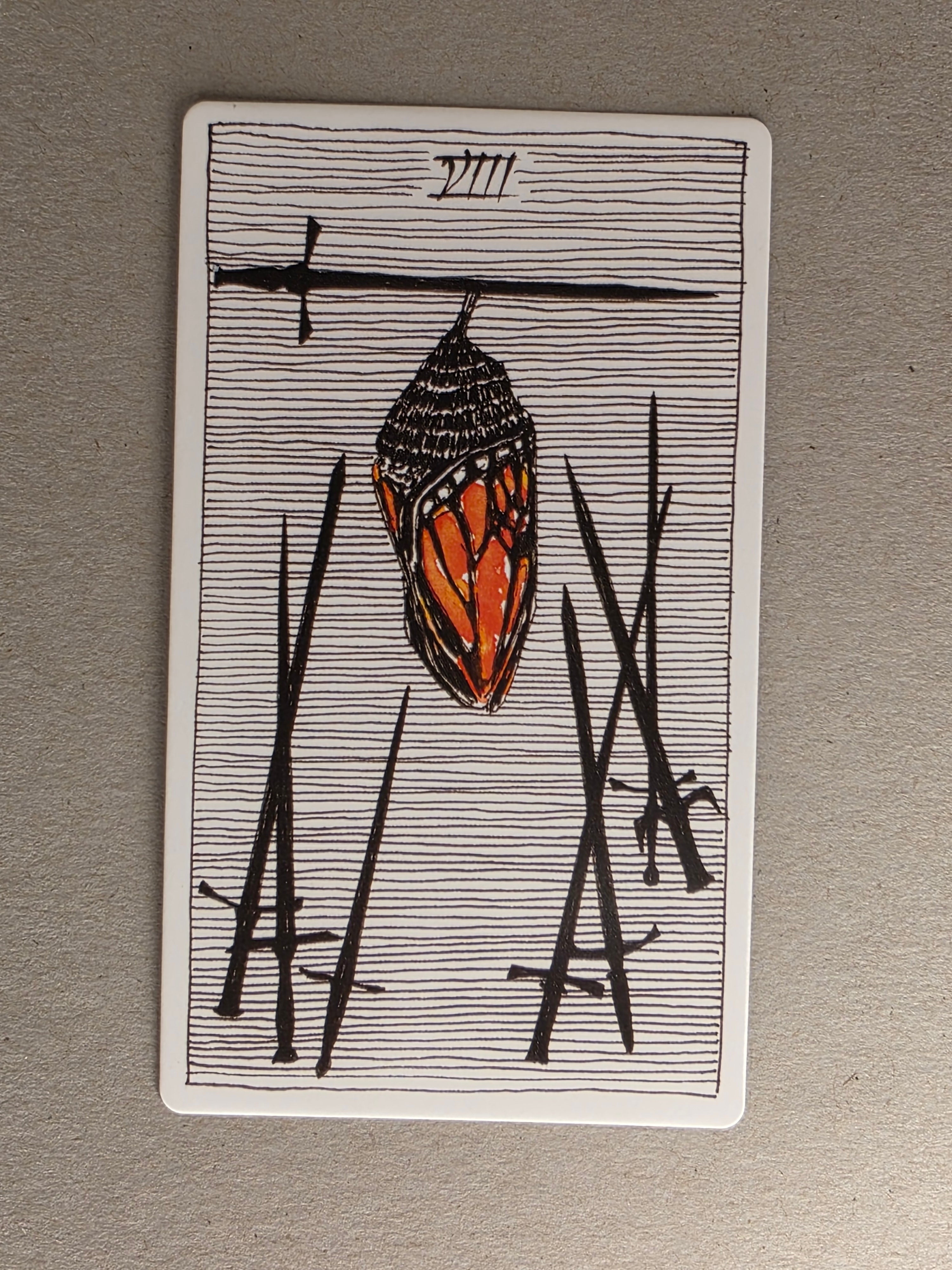 wild unknown eight of swords single card replacement