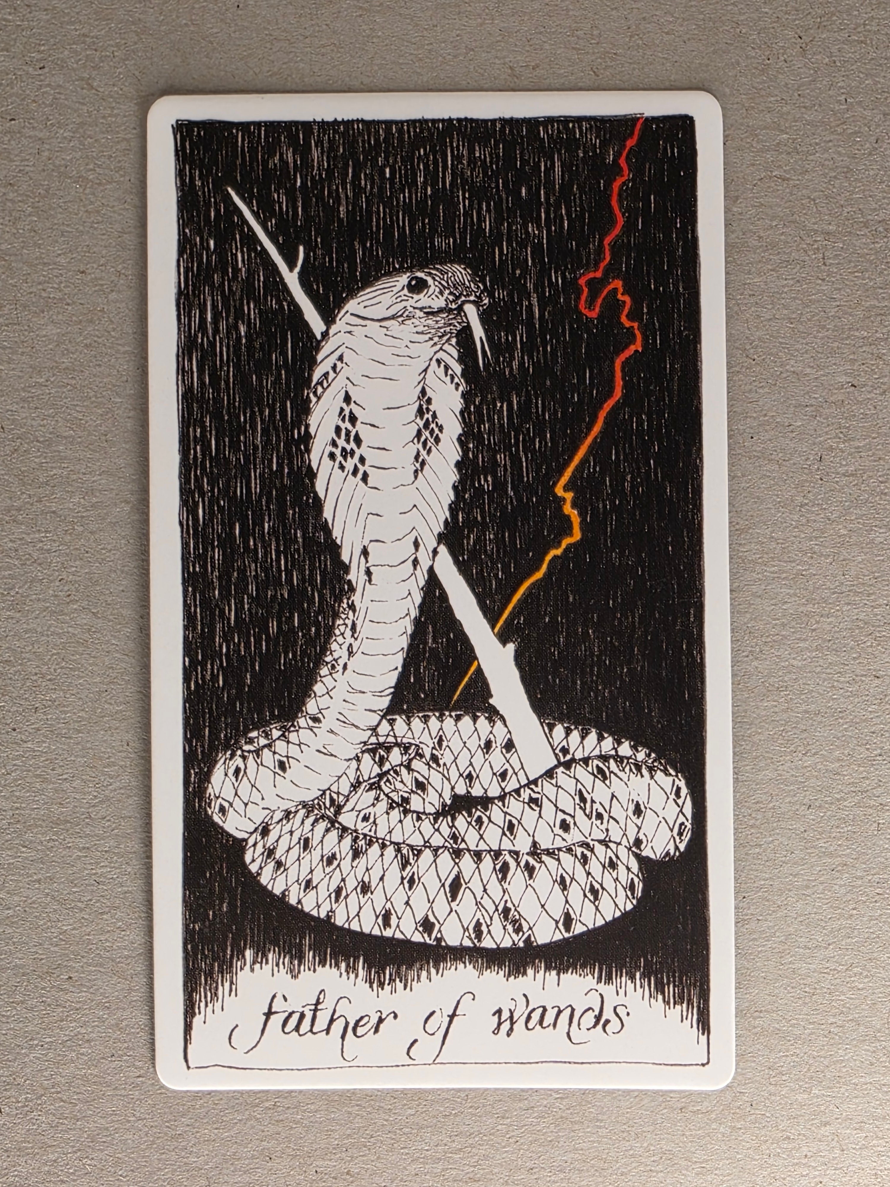 wild unknown father of wands single card replacement