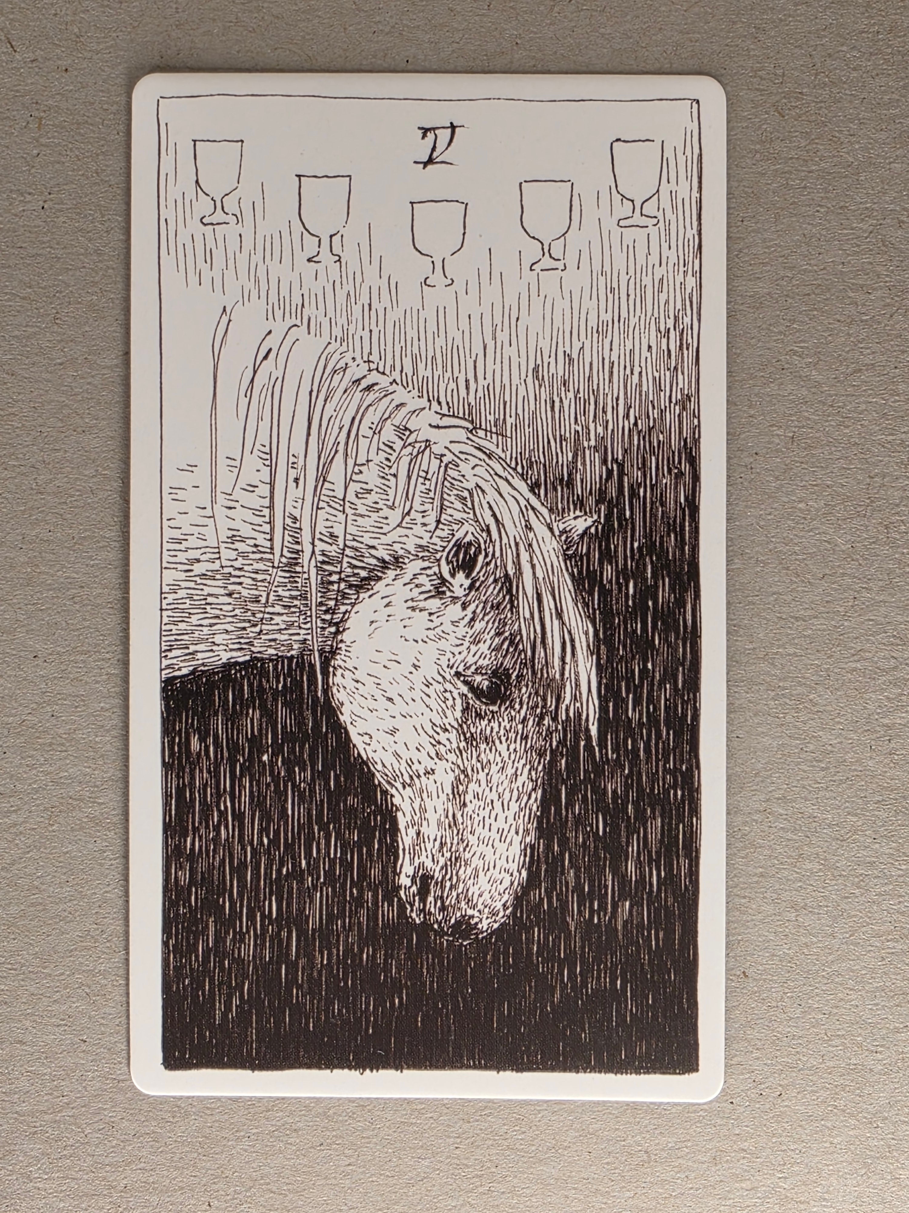 wild unknown five of cups single card replacement