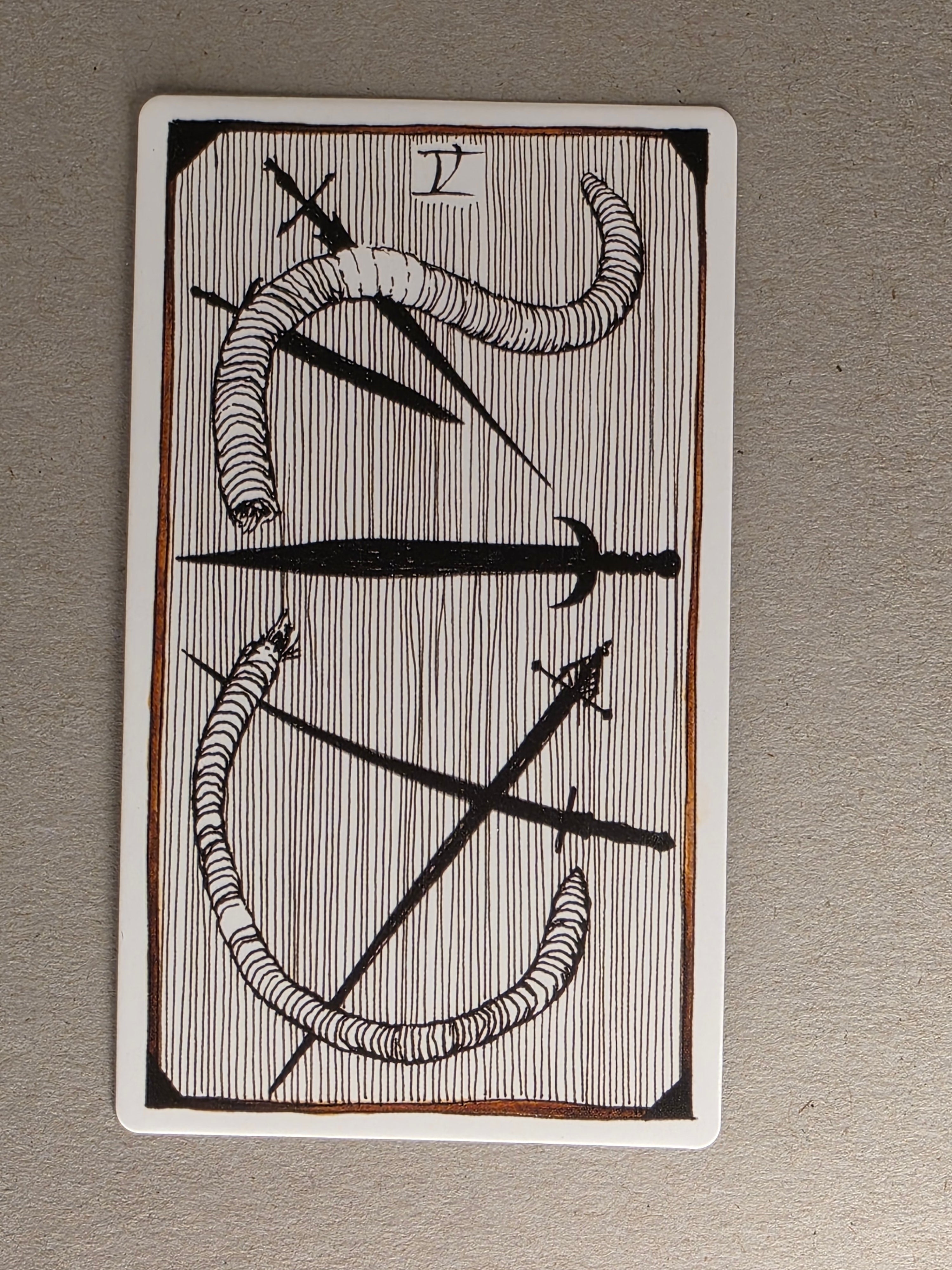 wild unknown five of swords single card replacement