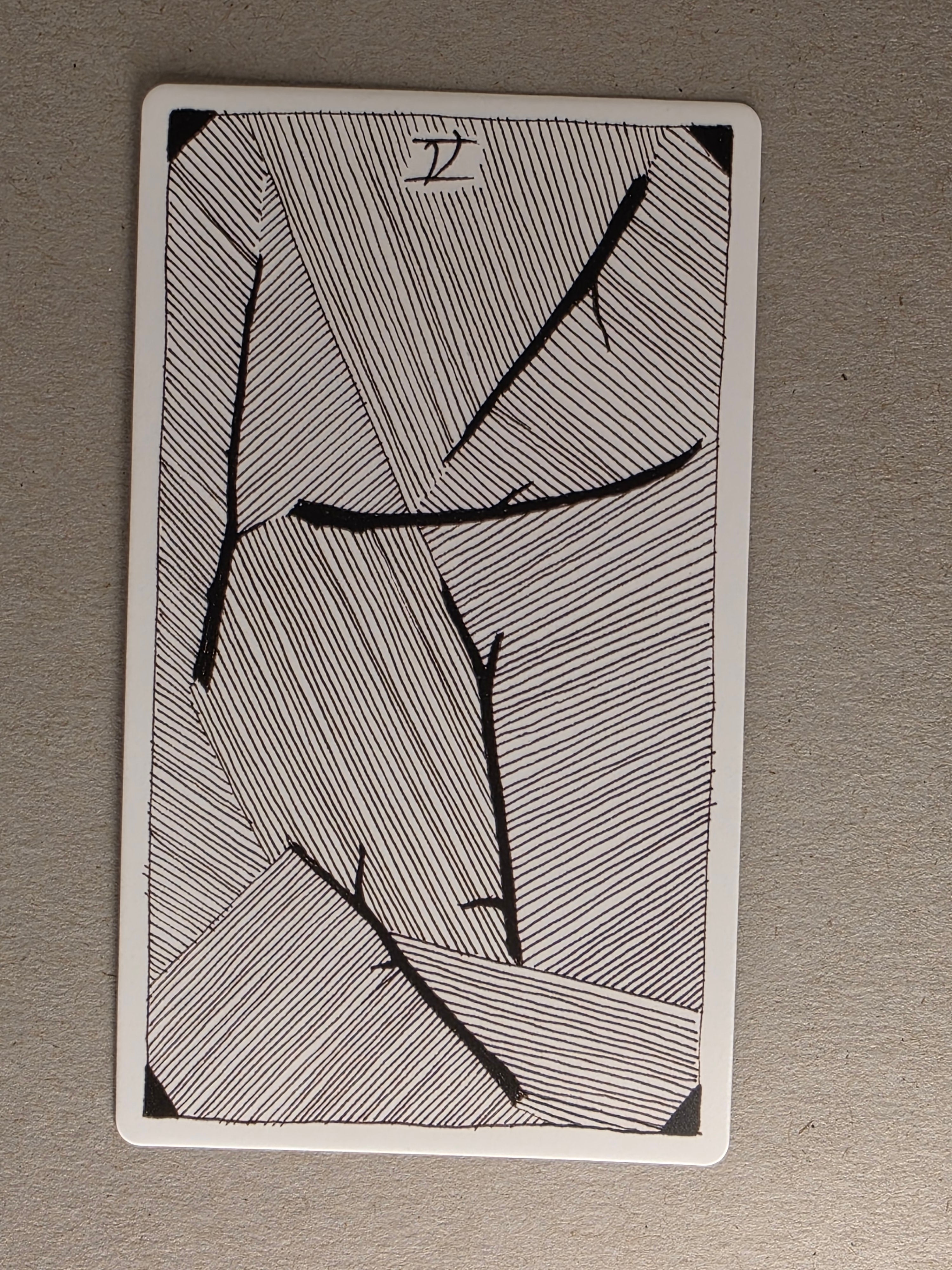 wild unknown five of wands single card replacement