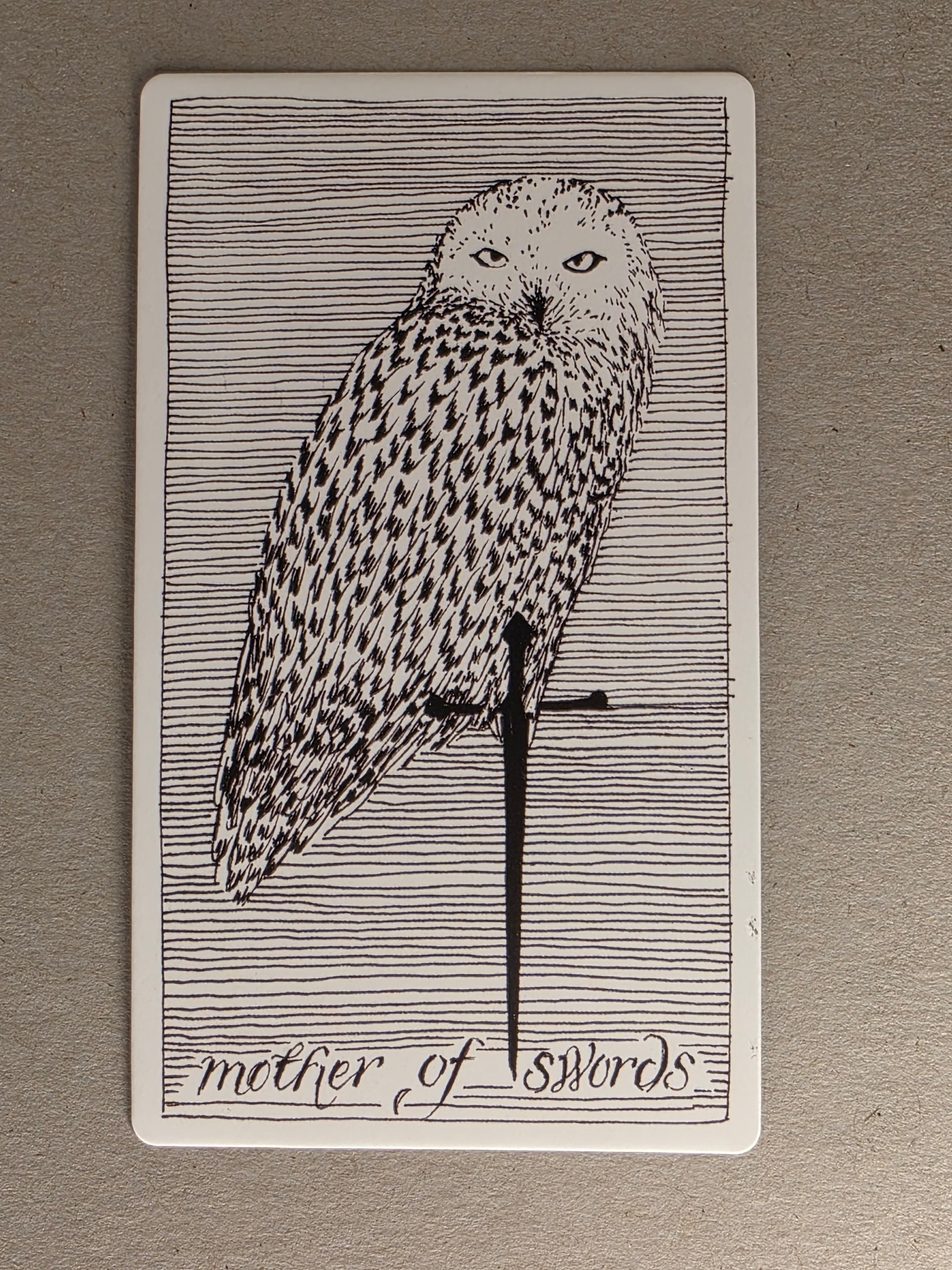 wild unknown mother of swords single card replacement