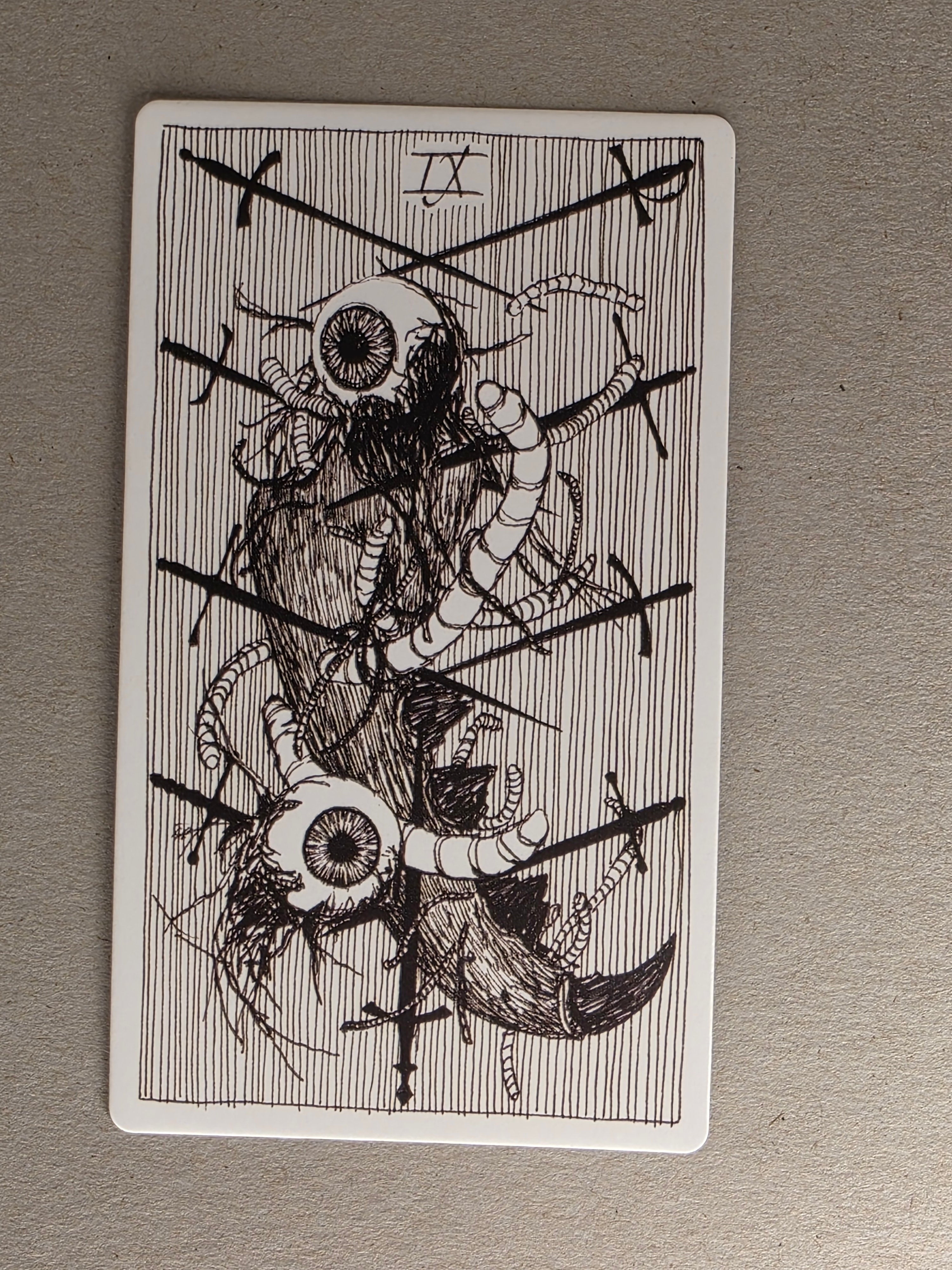 wild unknown nine of swords single card replacement