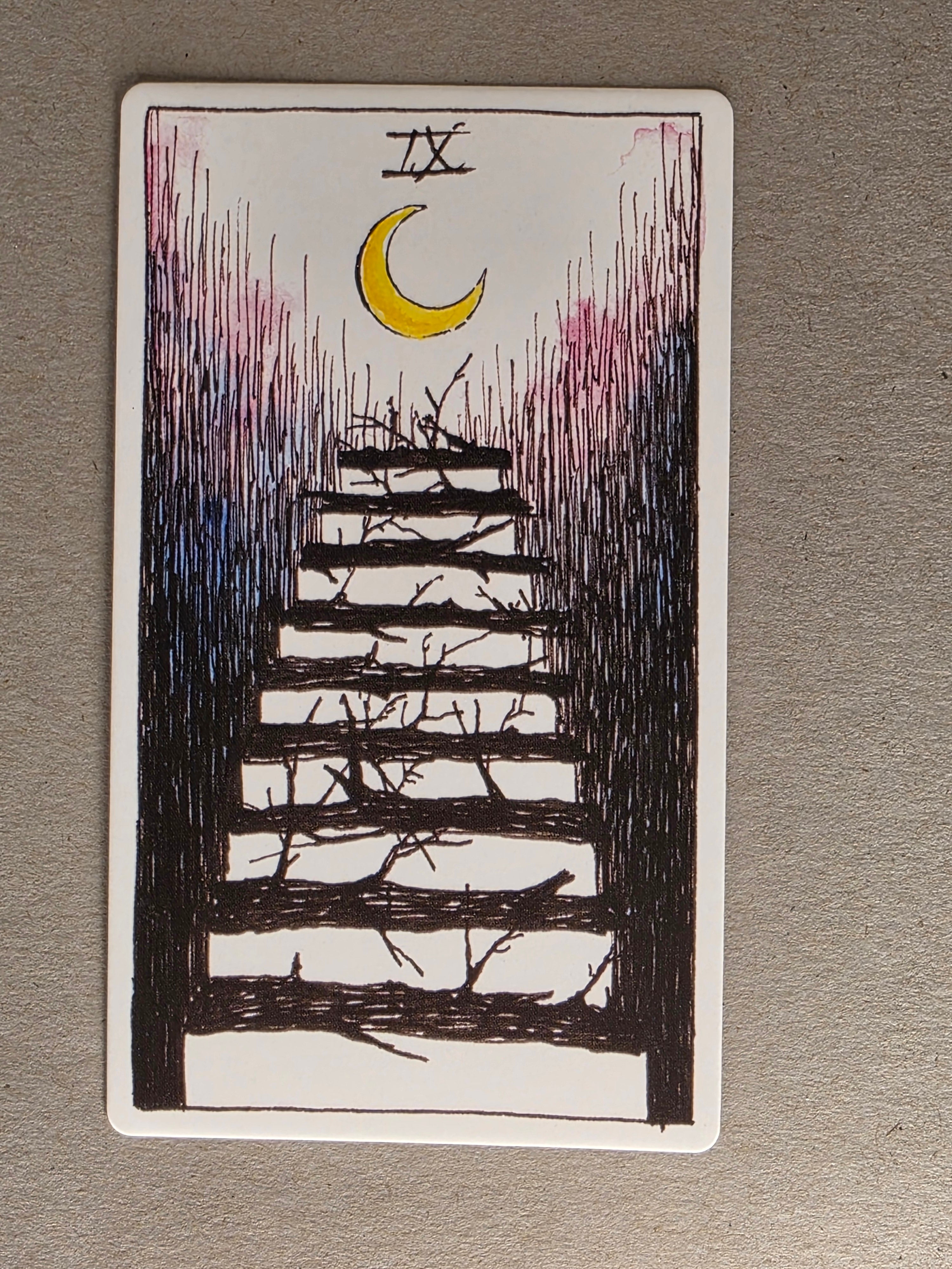 wild unknown nine of wands single card replacement