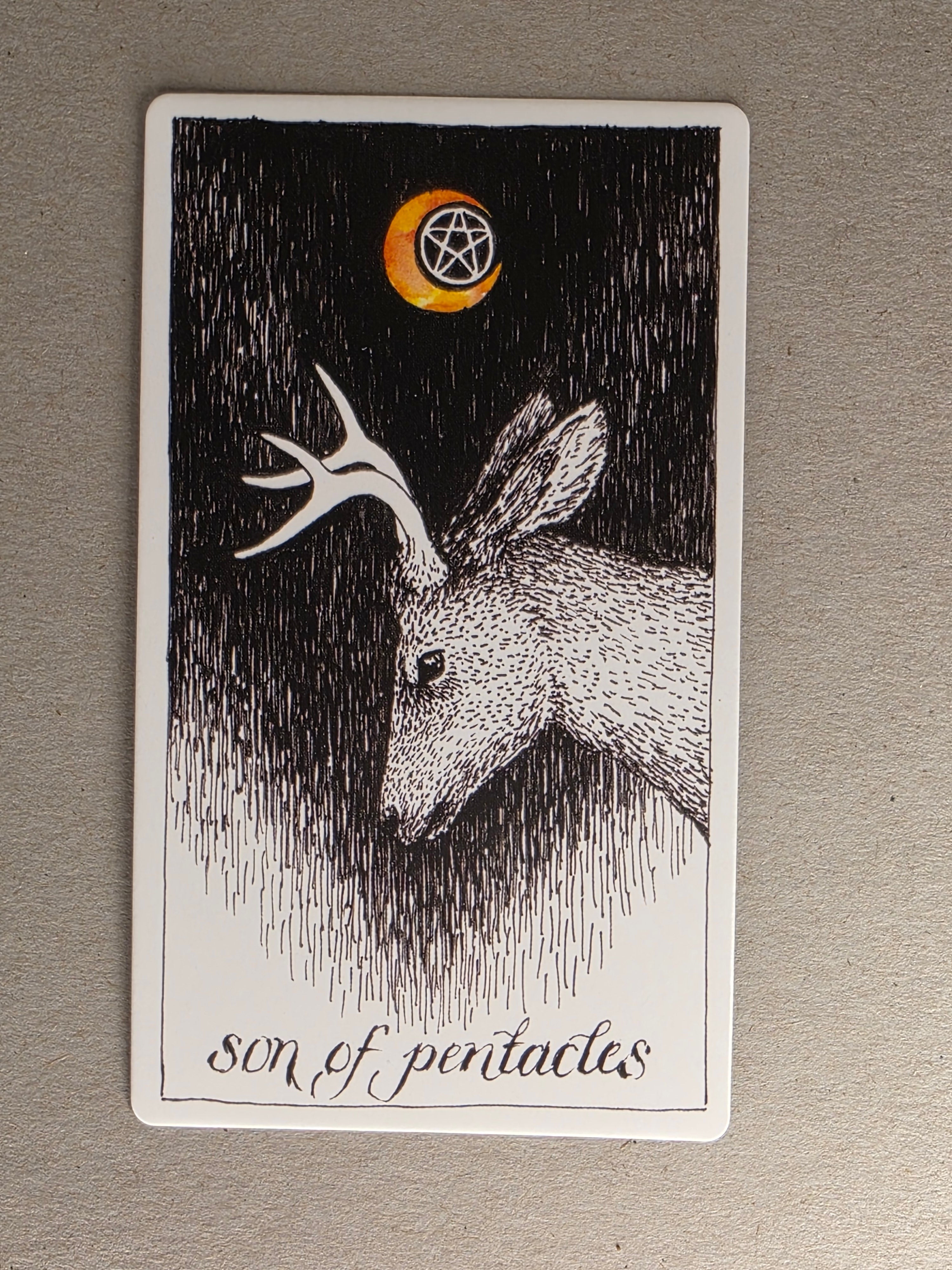 wild unknown son of pentacles single card replacement