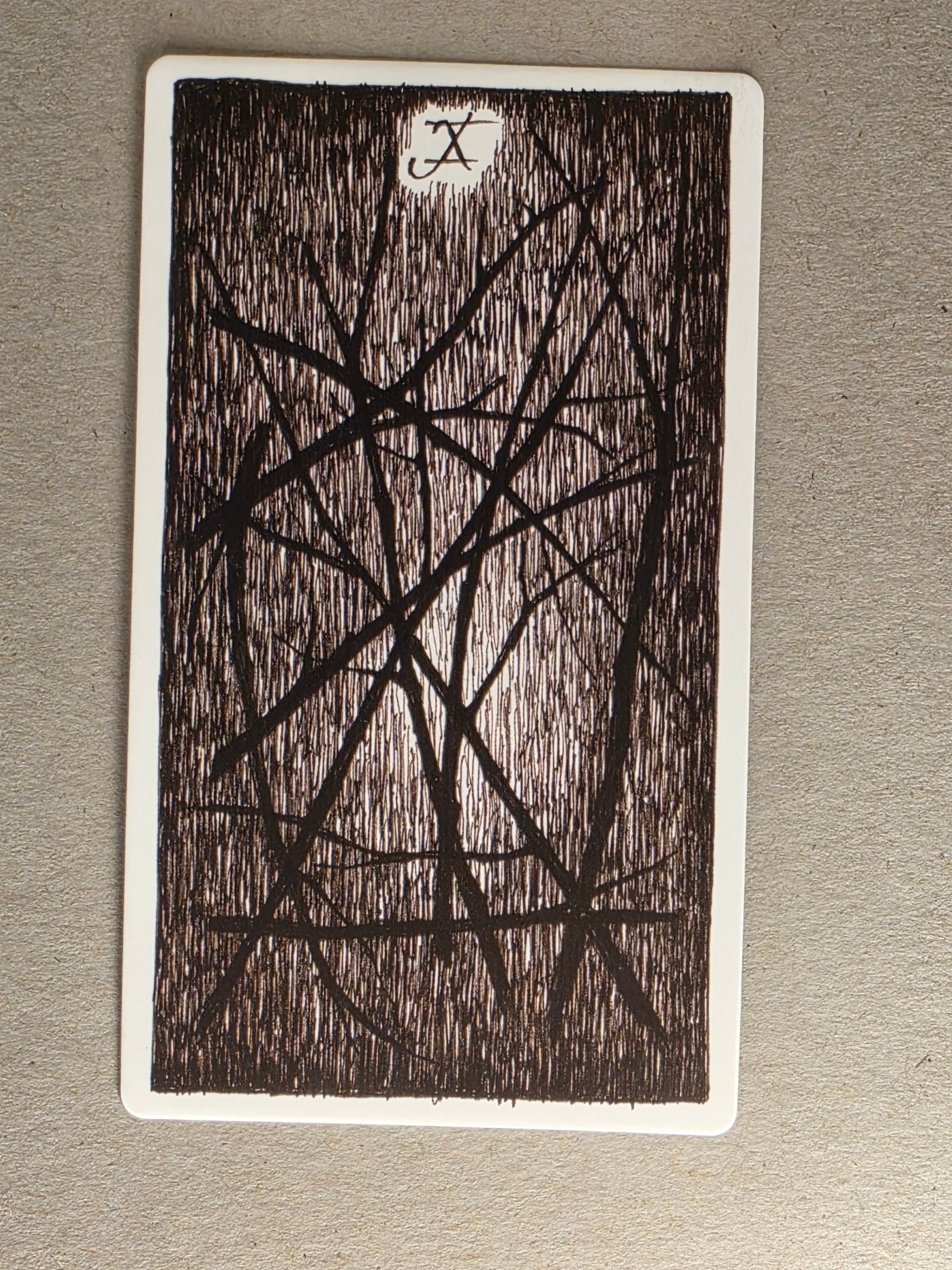 wild unknown ten of wands single card replacement