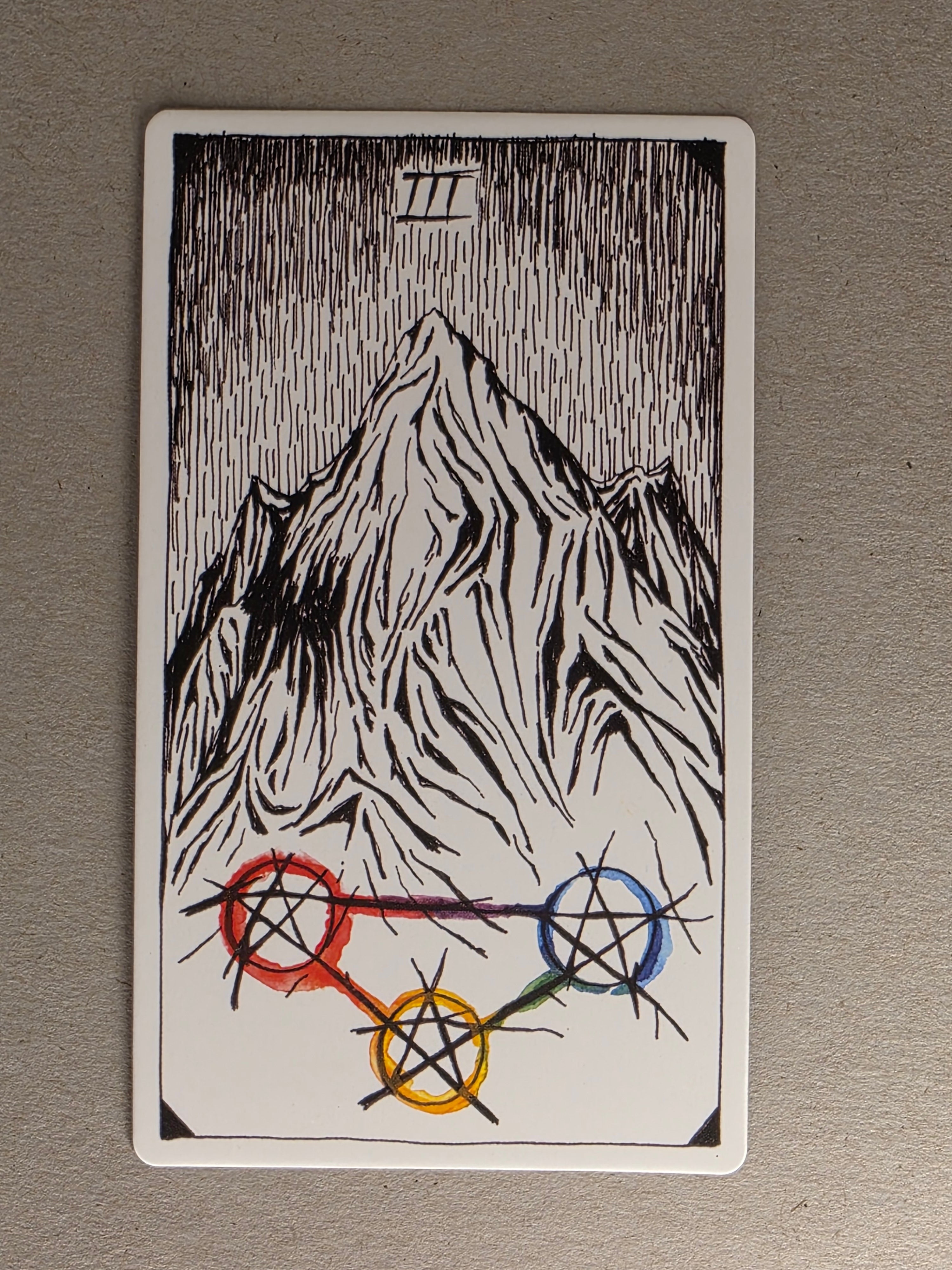 wild unknown three of pentacles single card replacement