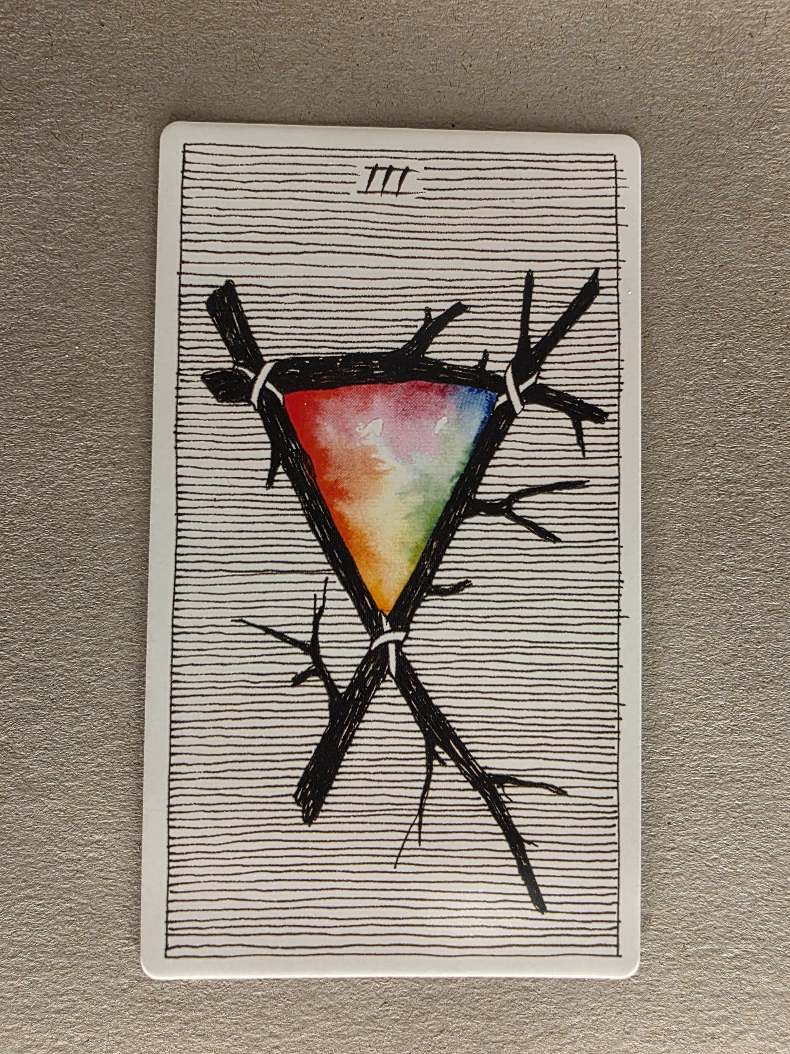 wild unknown three of wands single card replacement