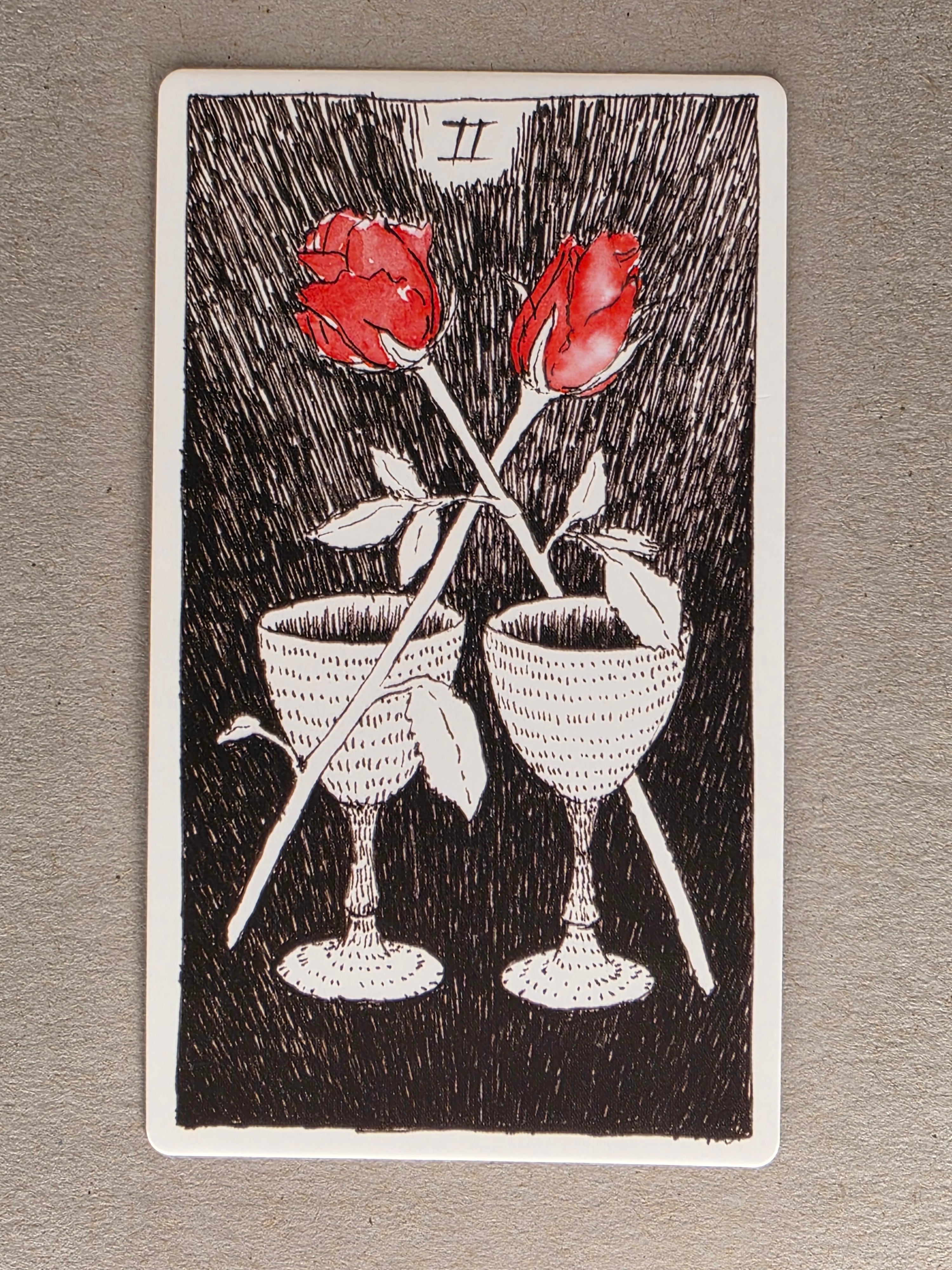 wild unknown two of cups single card replacement